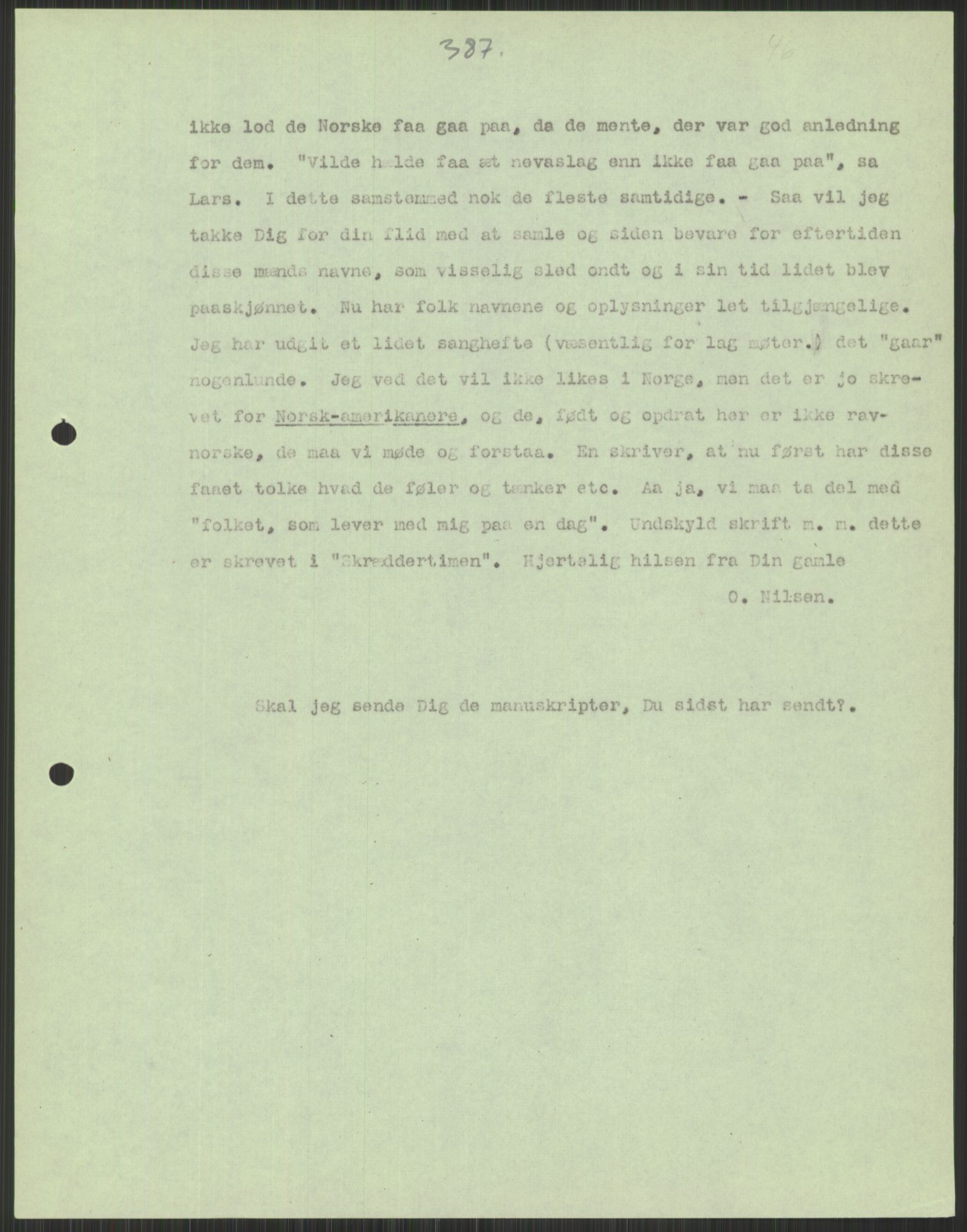 Samlinger til kildeutgivelse, Amerikabrevene, AV/RA-EA-4057/F/L0037: Arne Odd Johnsens amerikabrevsamling I, 1855-1900, p. 863