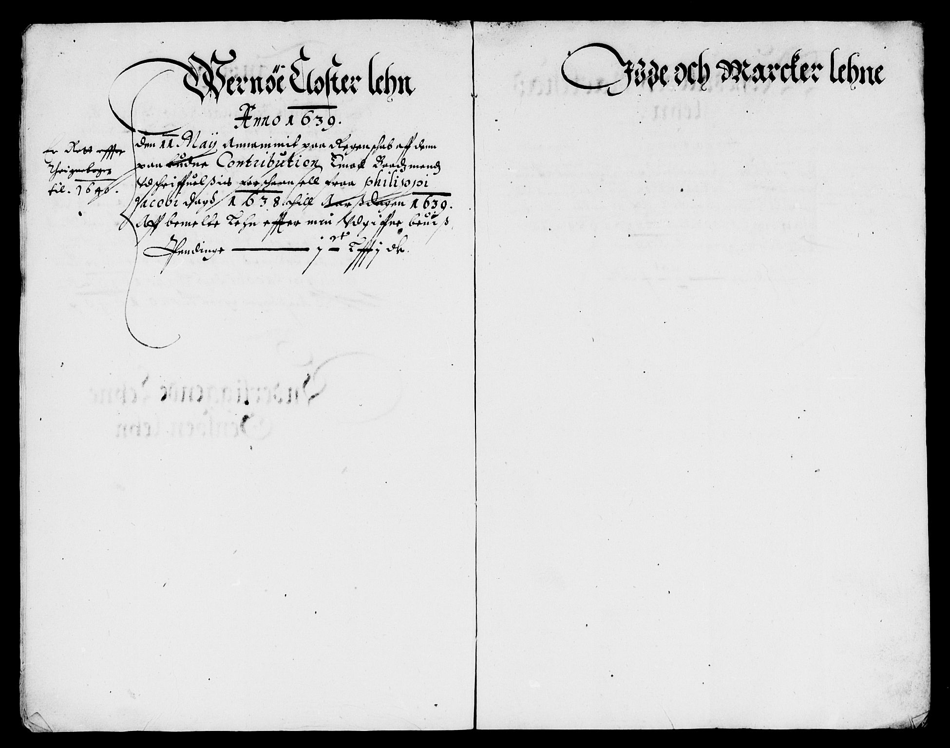 Rentekammeret inntil 1814, Reviderte regnskaper, Lensregnskaper, AV/RA-EA-5023/R/Rb/Rba/L0150: Akershus len, 1639-1641