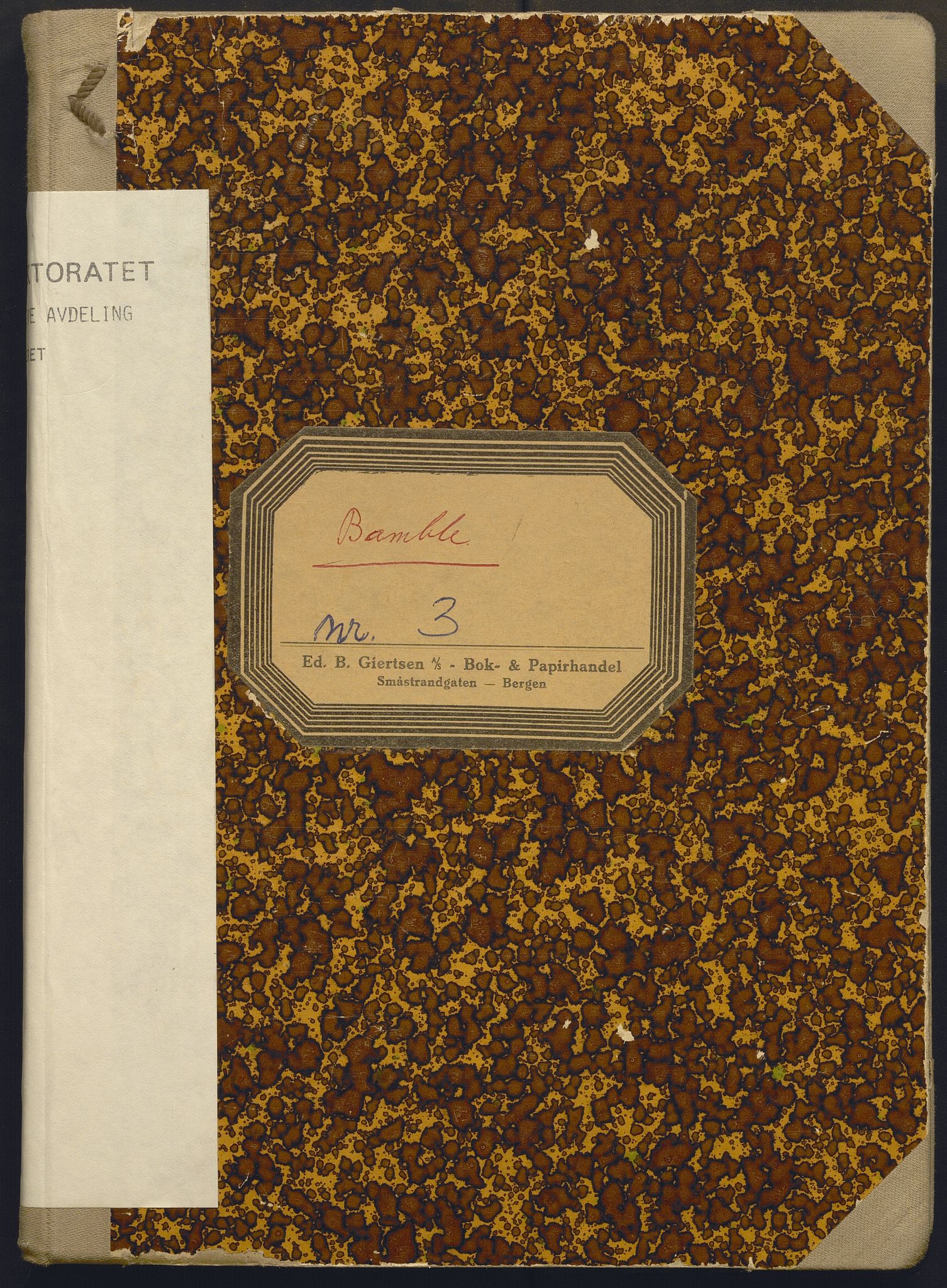 Fiskeridirektoratet - 1 Adm. ledelse - 13 Båtkontoret, AV/SAB-A-2003/I/Ia/Ial/L0003: 135.1201/3 Merkeprotokoll - Bamble, 1959-1969