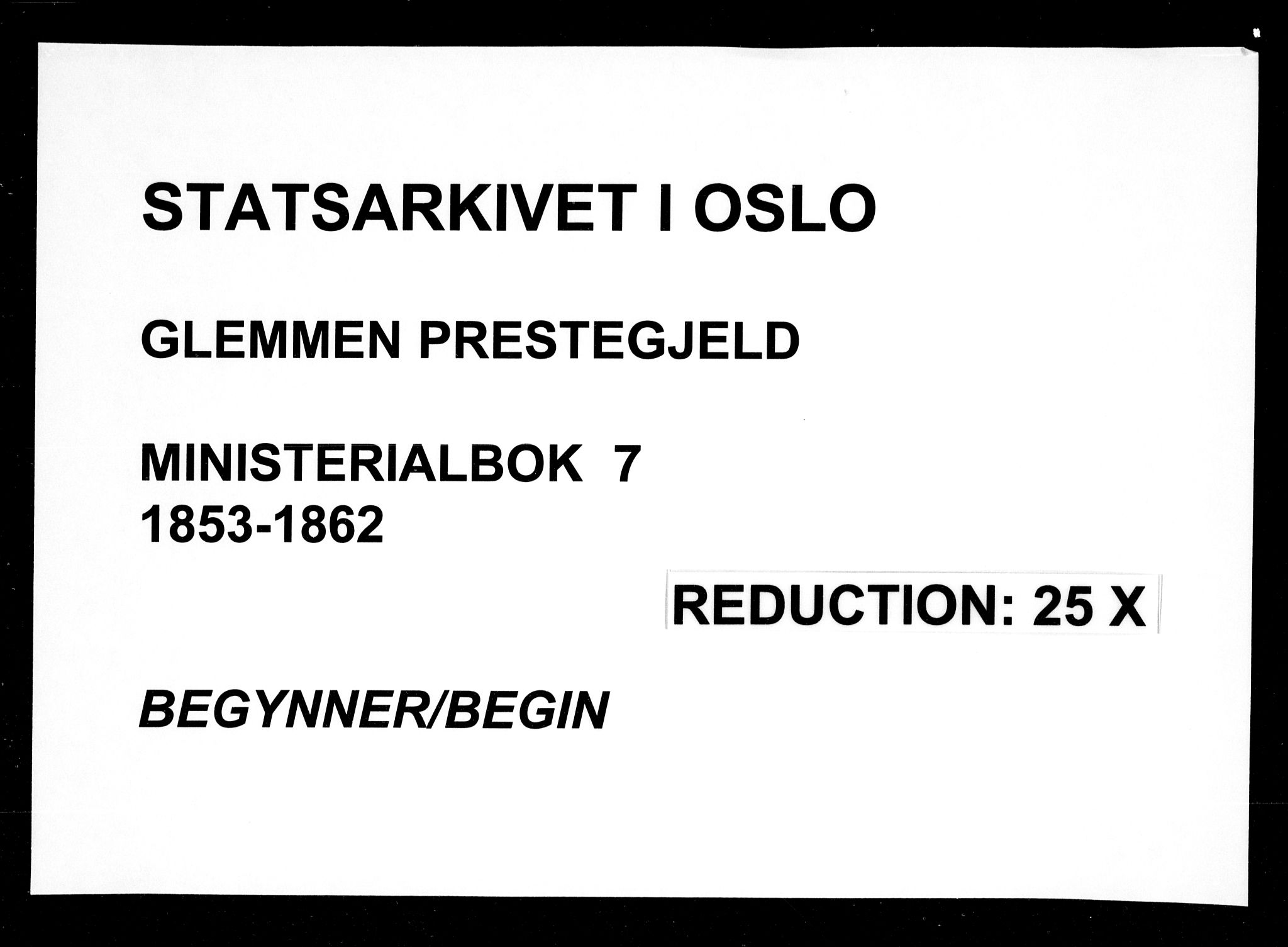 Glemmen prestekontor Kirkebøker, SAO/A-10908/F/Fa/L0007: Parish register (official) no. 7, 1853-1862
