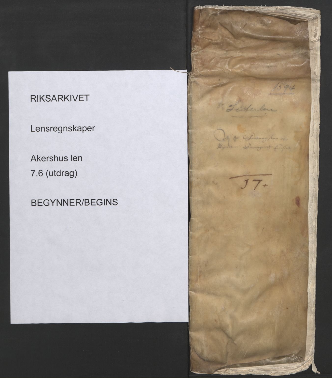 Rentekammeret inntil 1814, Reviderte regnskaper, Lensregnskaper, AV/RA-EA-5023/R/Rb/Rba/L0007: Akershus len, 1588-1597