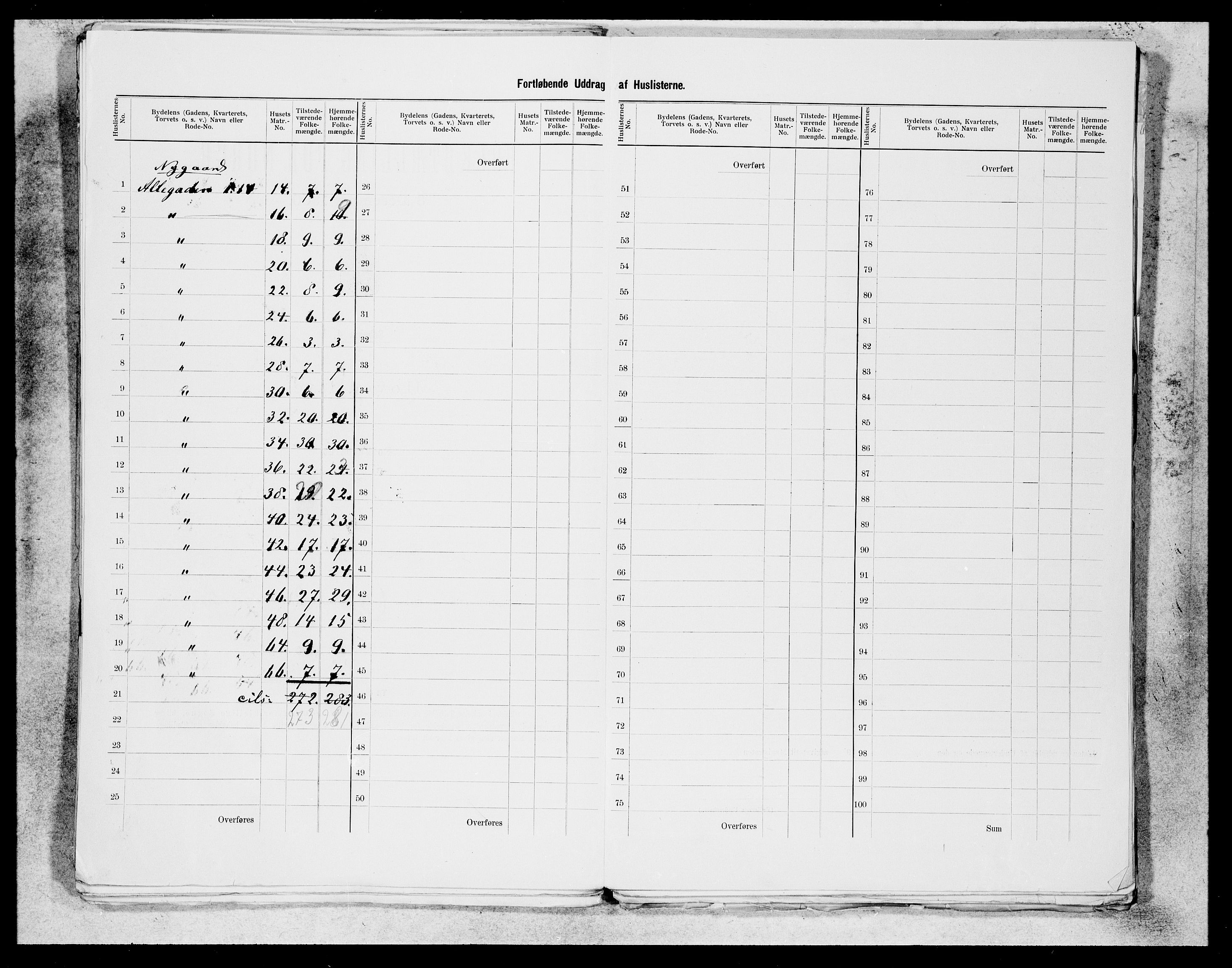 SAB, 1900 census for Bergen, 1900, p. 265