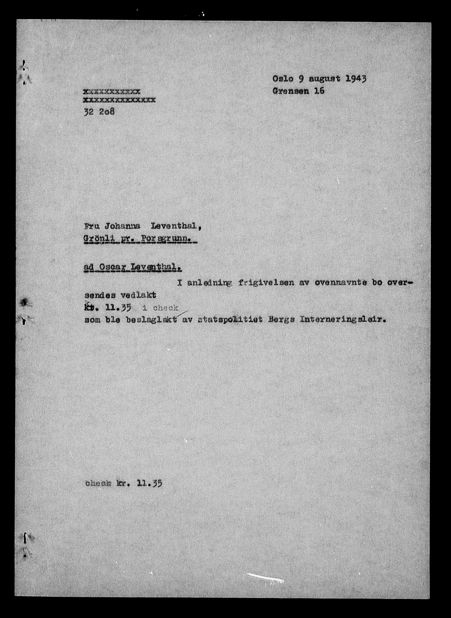 Justisdepartementet, Tilbakeføringskontoret for inndratte formuer, AV/RA-S-1564/H/Hc/Hcd/L1003: --, 1945-1947, p. 159