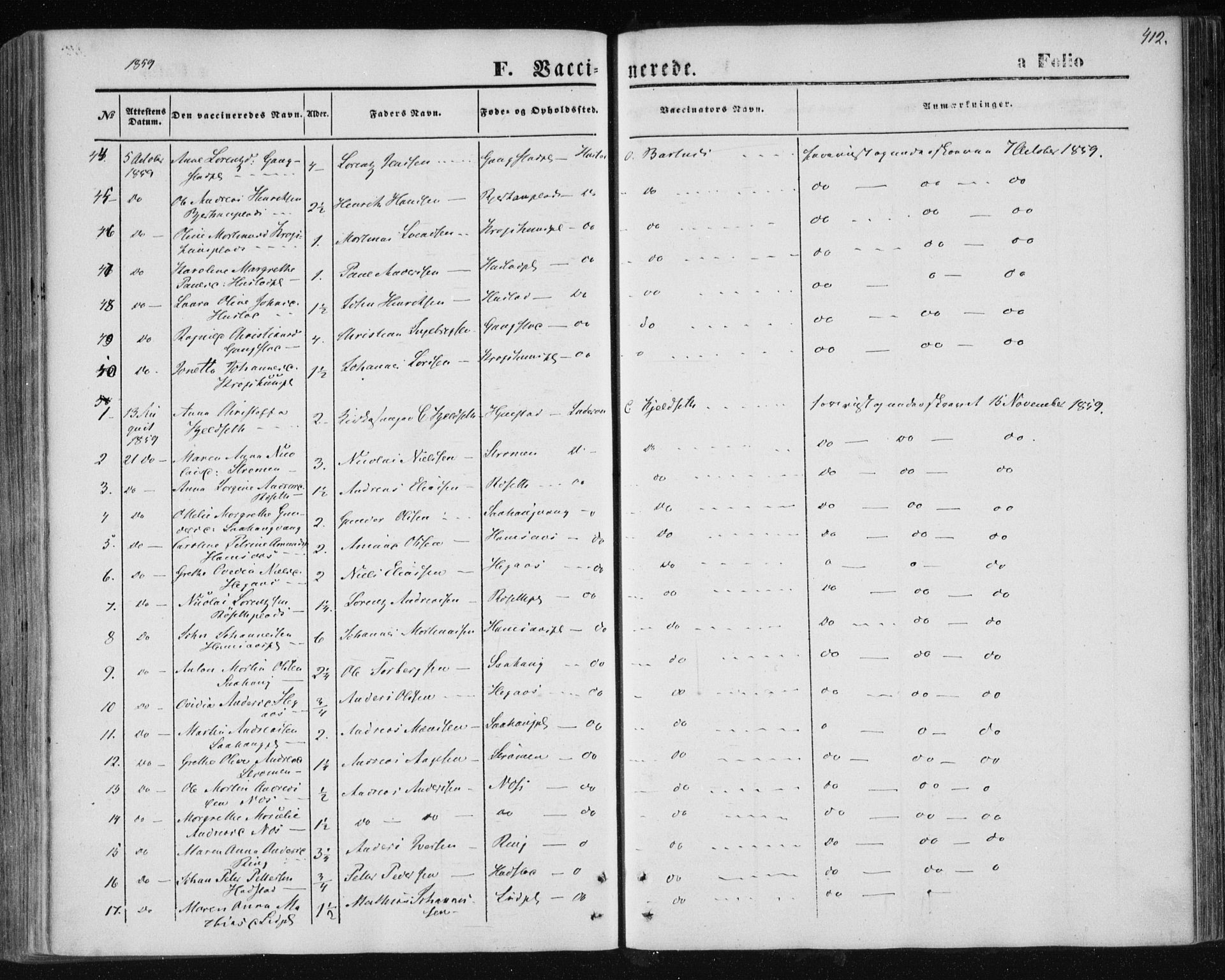 Ministerialprotokoller, klokkerbøker og fødselsregistre - Nord-Trøndelag, AV/SAT-A-1458/730/L0283: Parish register (official) no. 730A08, 1855-1865, p. 412