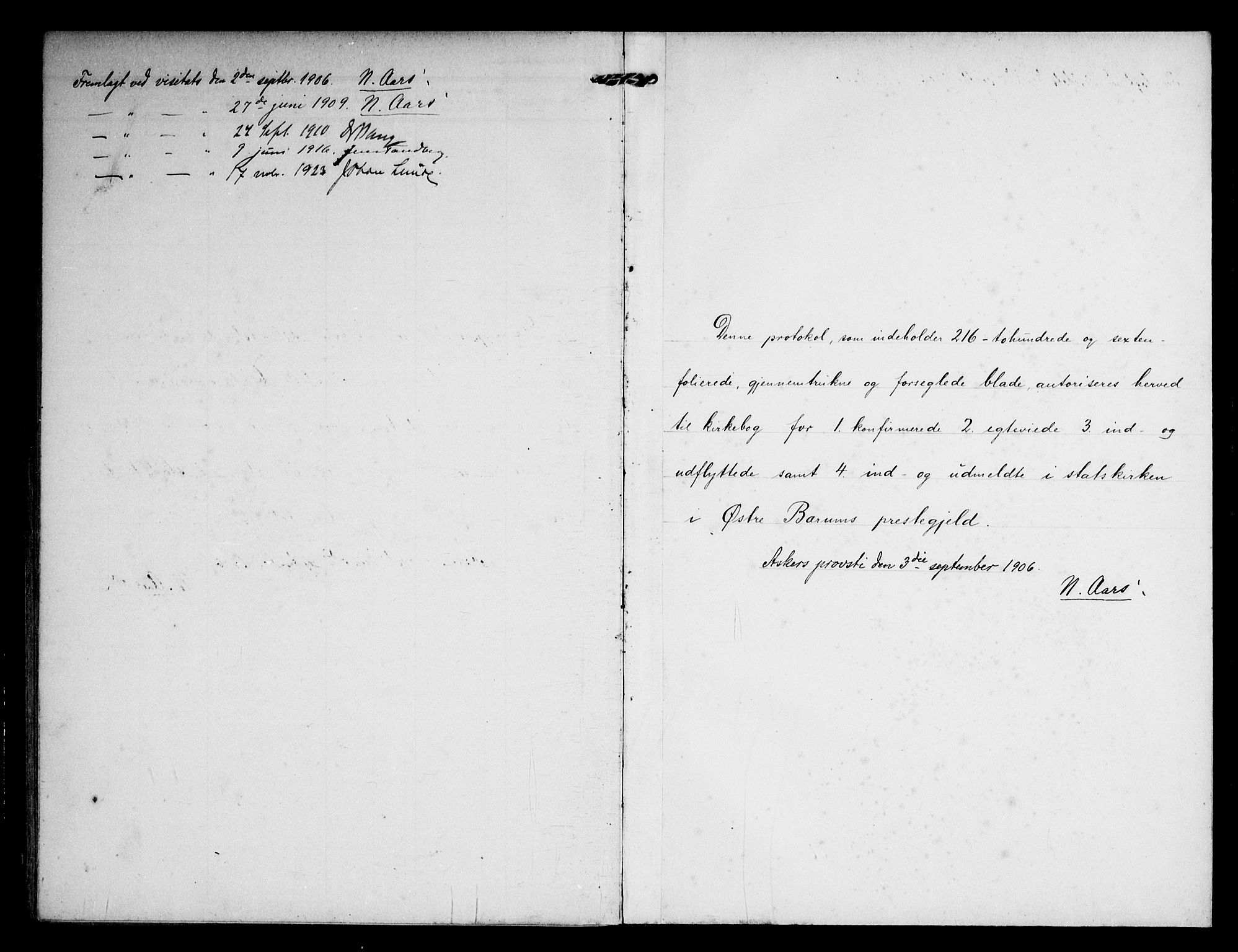 Østre Bærum prestekontor Kirkebøker, AV/SAO-A-10887/F/Fa/L0002: Parish register (official) no. 2, 1904-1924