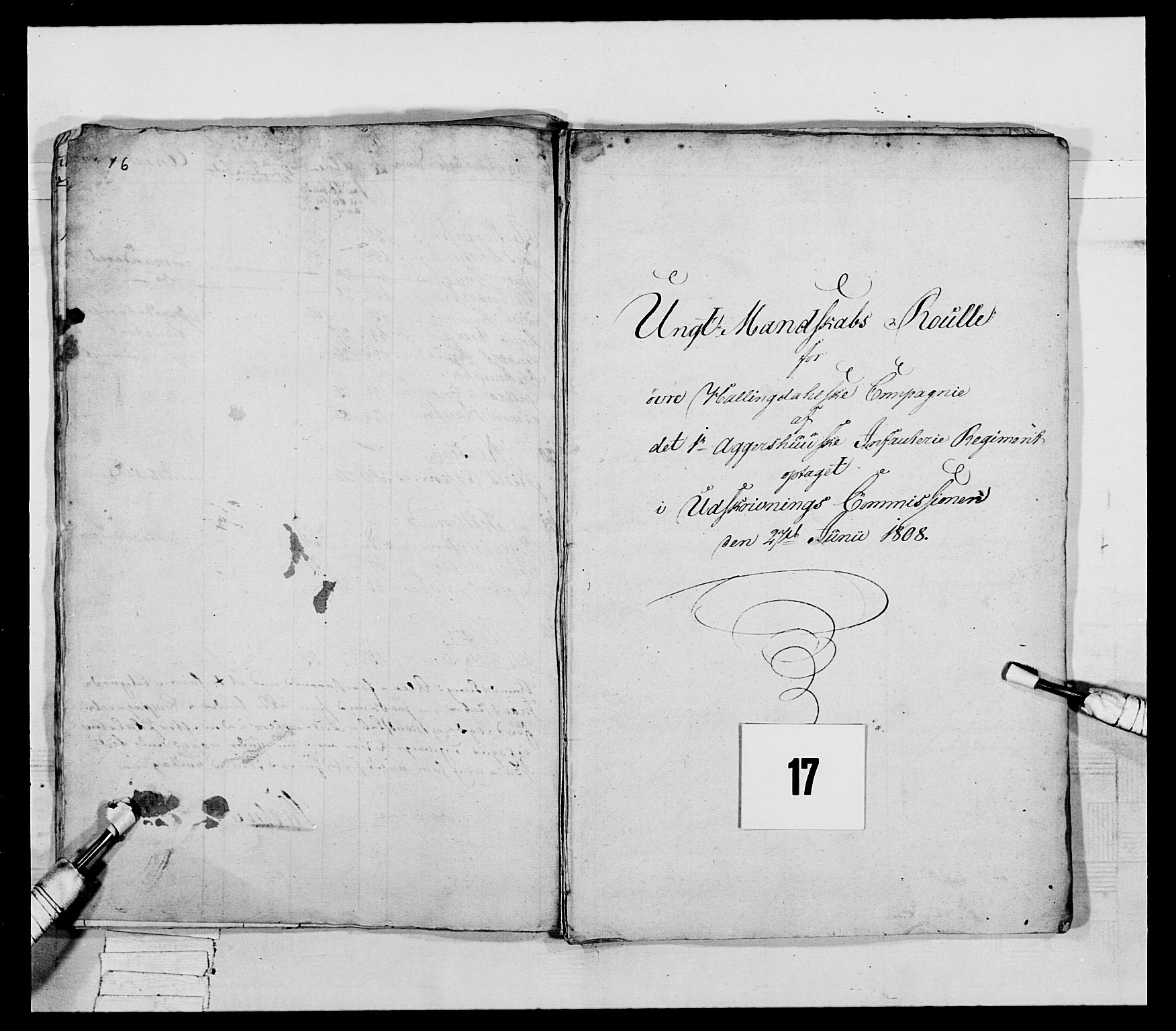 Generalitets- og kommissariatskollegiet, Det kongelige norske kommissariatskollegium, AV/RA-EA-5420/E/Eh/L0041: 1. Akershusiske nasjonale infanteriregiment, 1804-1808, p. 437