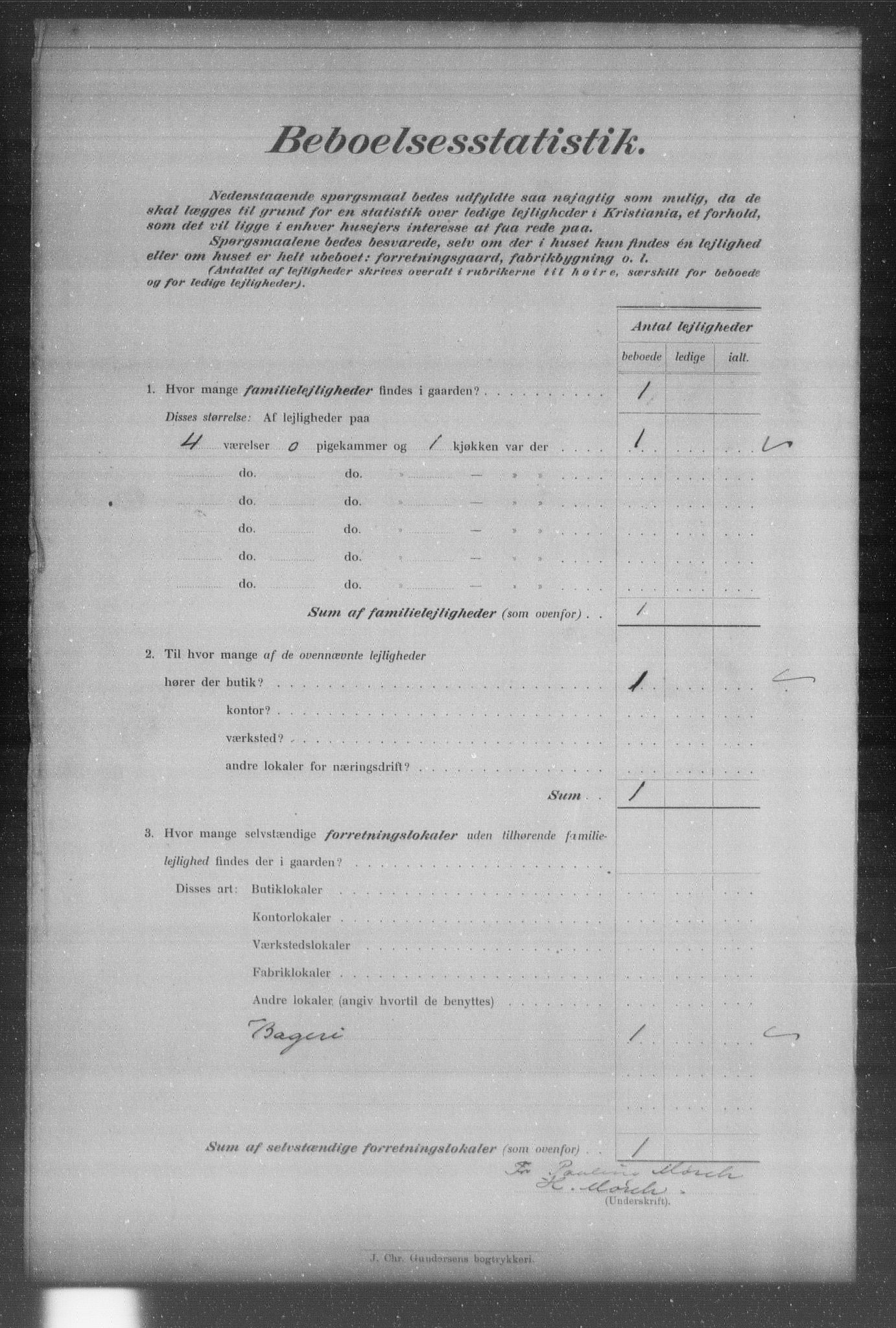 OBA, Municipal Census 1903 for Kristiania, 1903, p. 19385