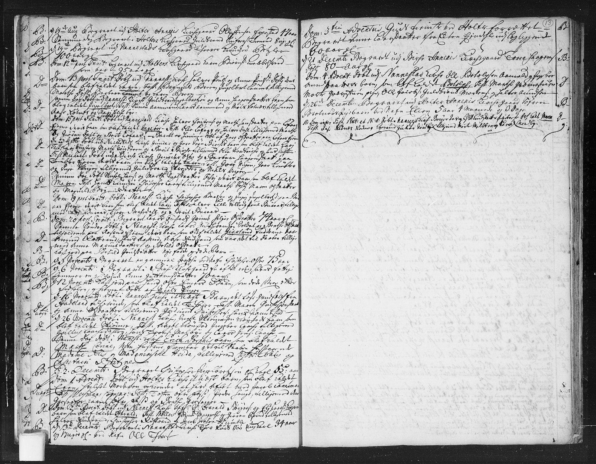 Nannestad prestekontor Kirkebøker, AV/SAO-A-10414a/F/Fa/L0003: Parish register (official) no. I 3, 1716-1729, p. 13