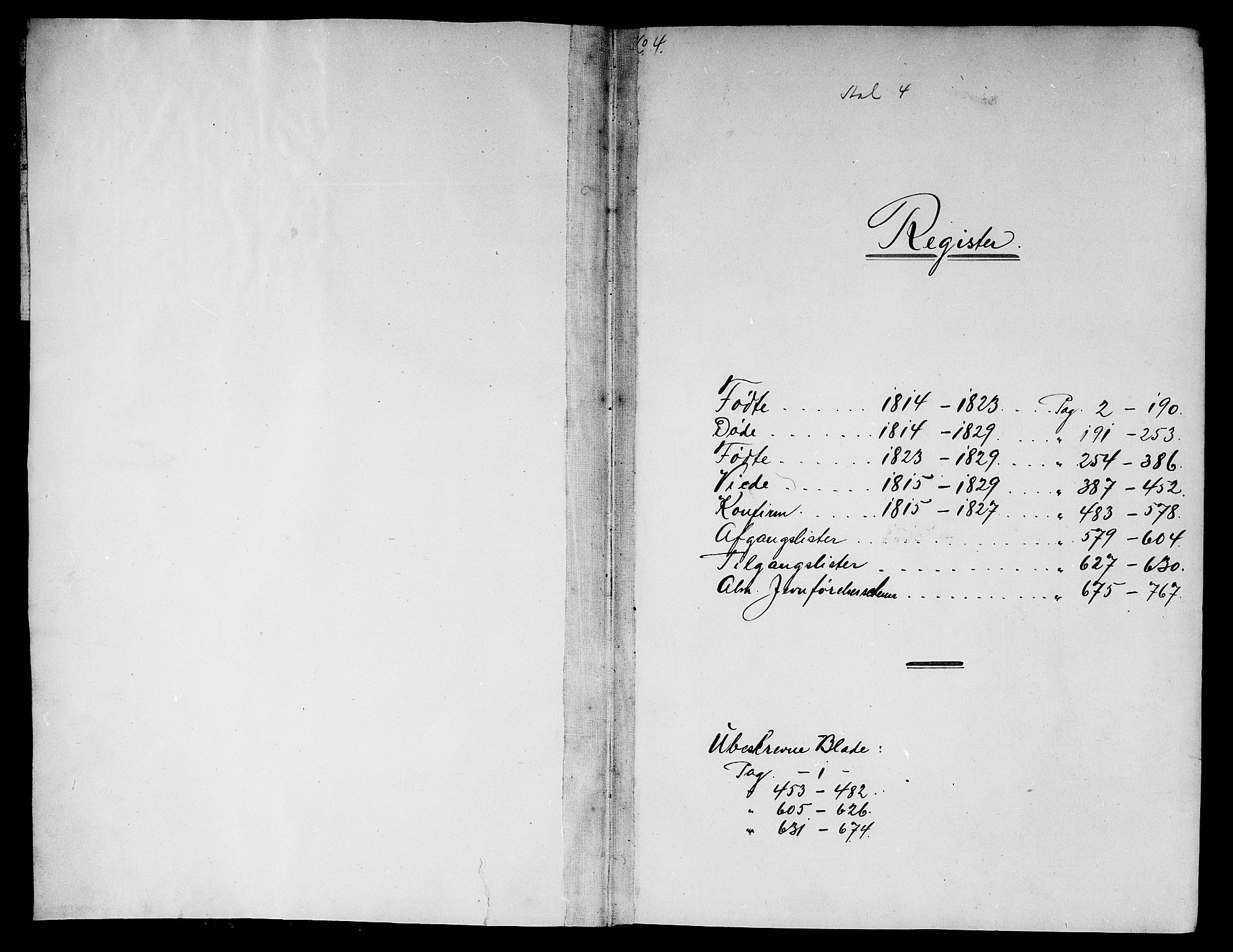 Ål kirkebøker, SAKO/A-249/G/Ga/L0001: Parish register (copy) no. 1, 1815-1829