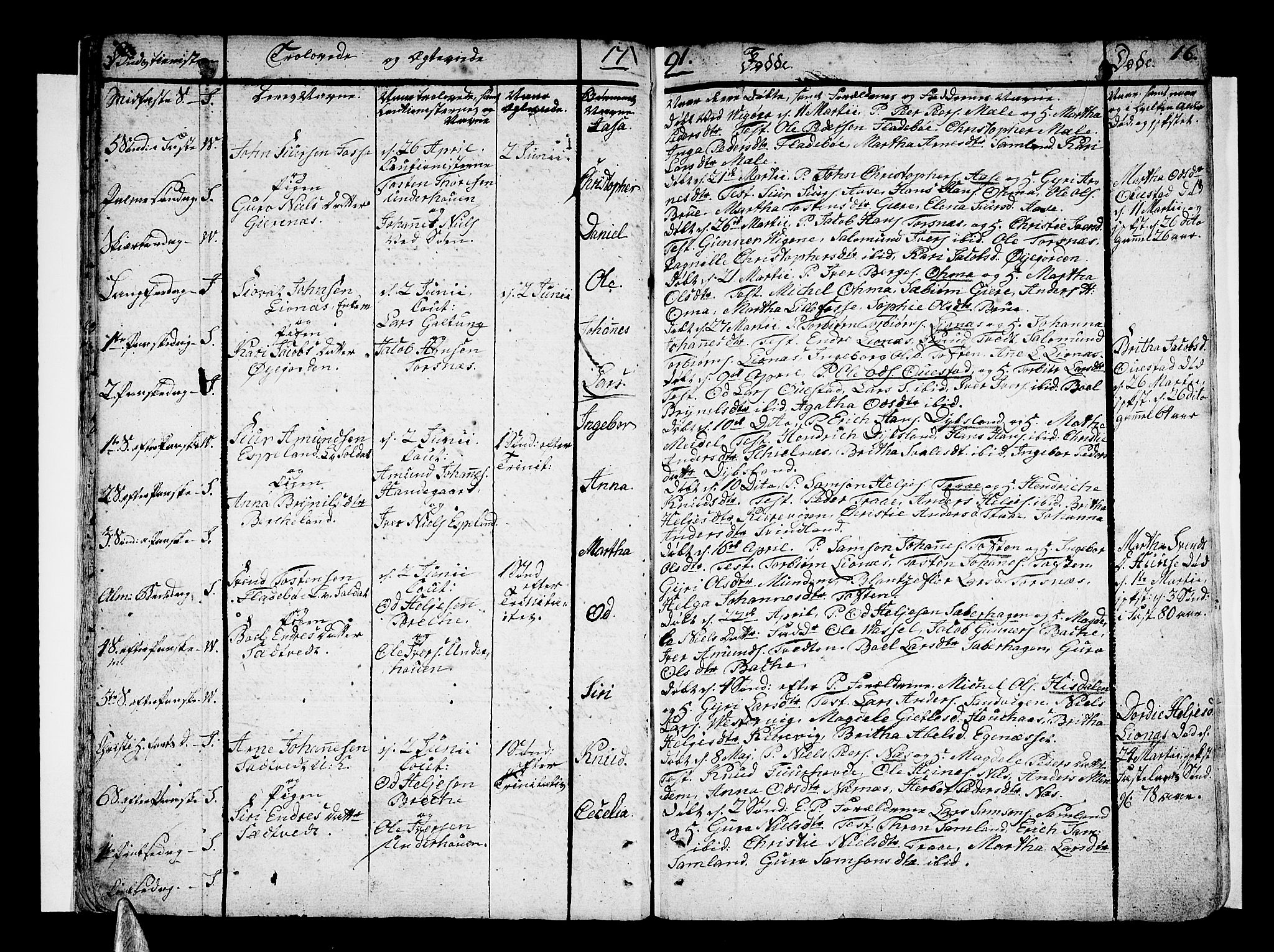 Strandebarm sokneprestembete, SAB/A-78401/H/Haa: Parish register (official) no. A 4, 1788-1817, p. 16