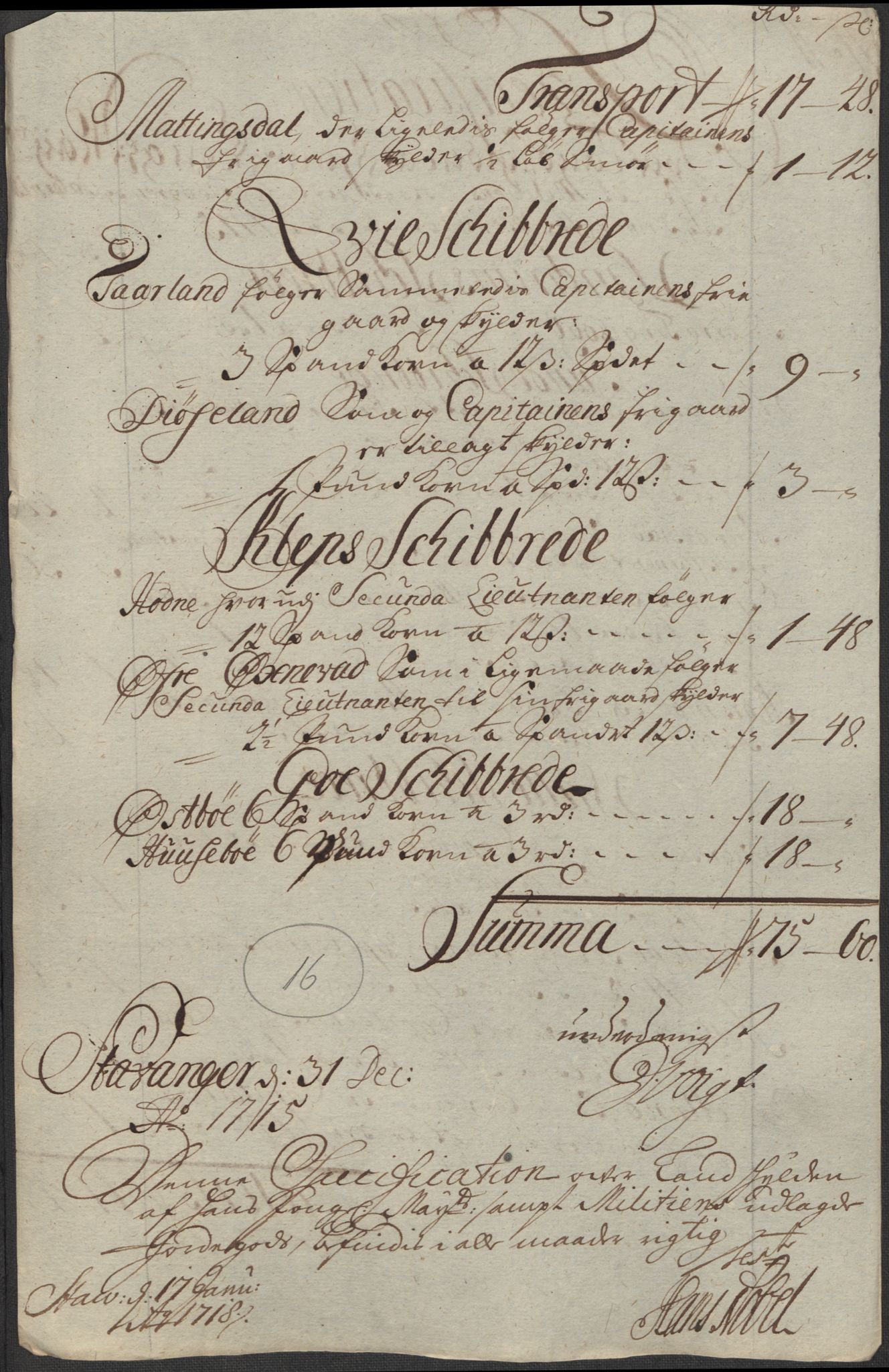 Rentekammeret inntil 1814, Reviderte regnskaper, Fogderegnskap, AV/RA-EA-4092/R46/L2740: Fogderegnskap Jæren og Dalane, 1715-1716, p. 118