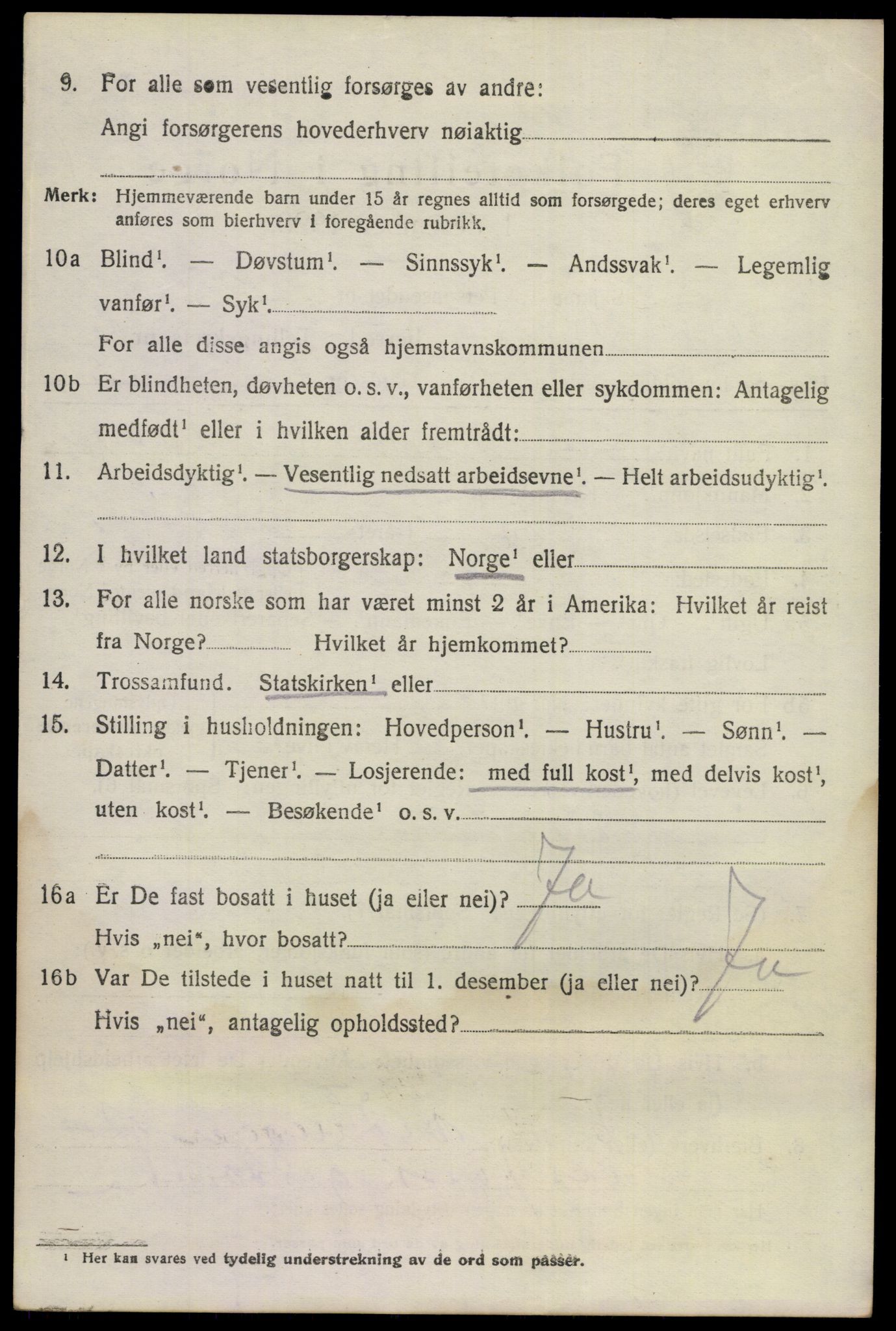 SAKO, 1920 census for Nes (Buskerud), 1920, p. 3043