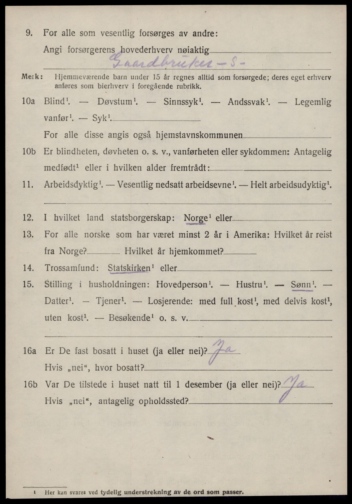 SAT, 1920 census for Øre, 1920, p. 2254