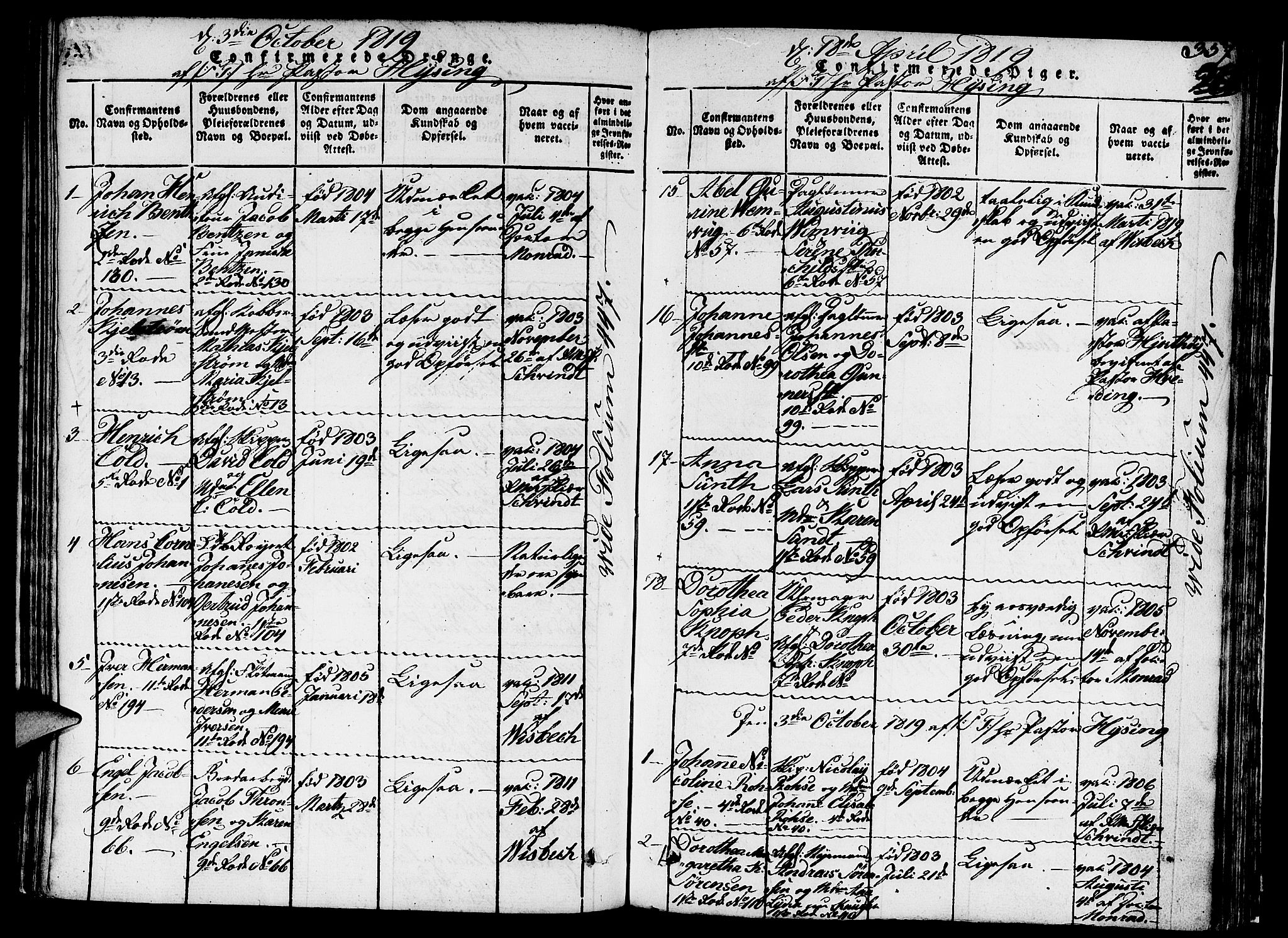 Nykirken Sokneprestembete, AV/SAB-A-77101/H/Hab/L0003: Parish register (copy) no. A 4, 1816-1821, p. 357
