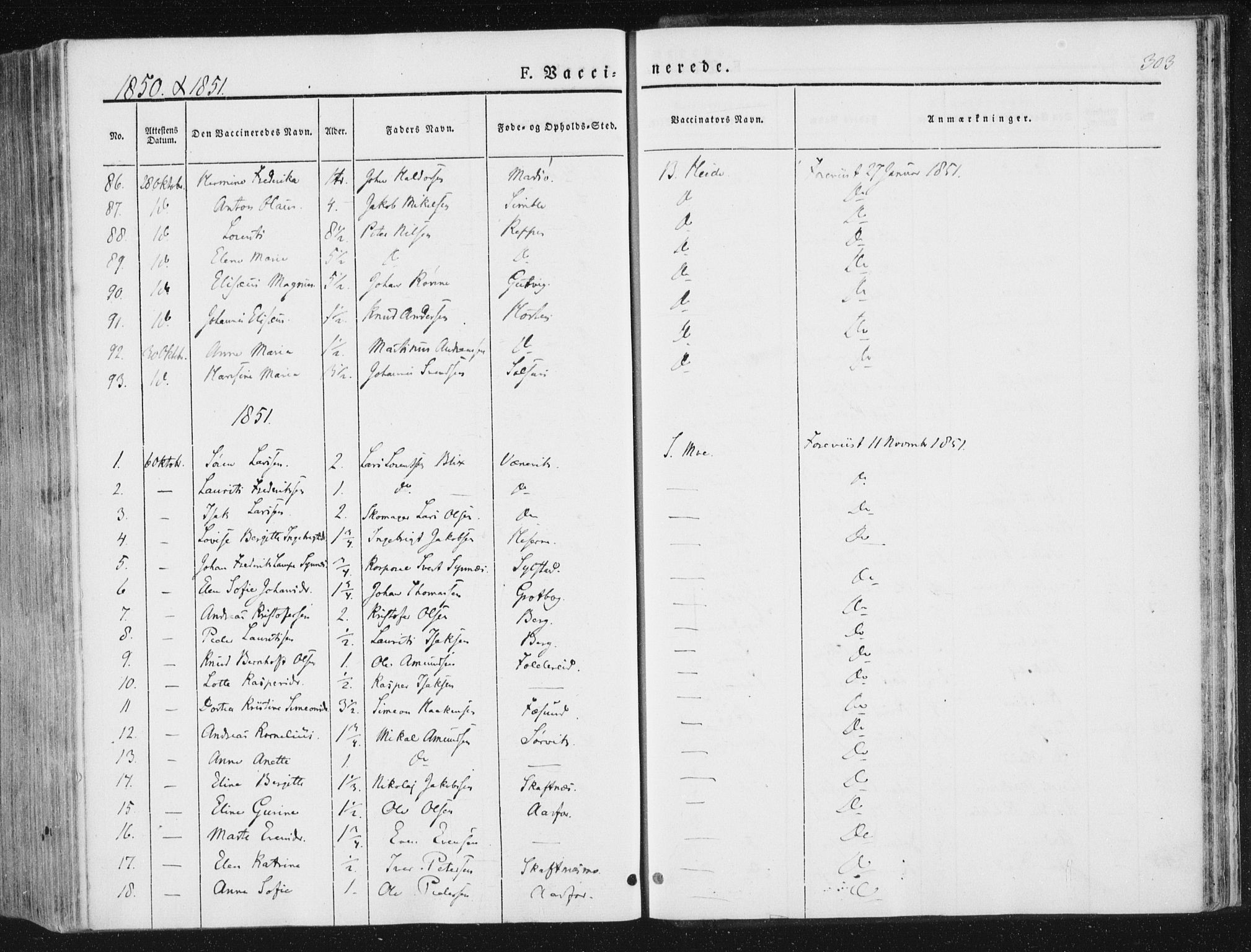 Ministerialprotokoller, klokkerbøker og fødselsregistre - Nord-Trøndelag, SAT/A-1458/780/L0640: Parish register (official) no. 780A05, 1845-1856, p. 303