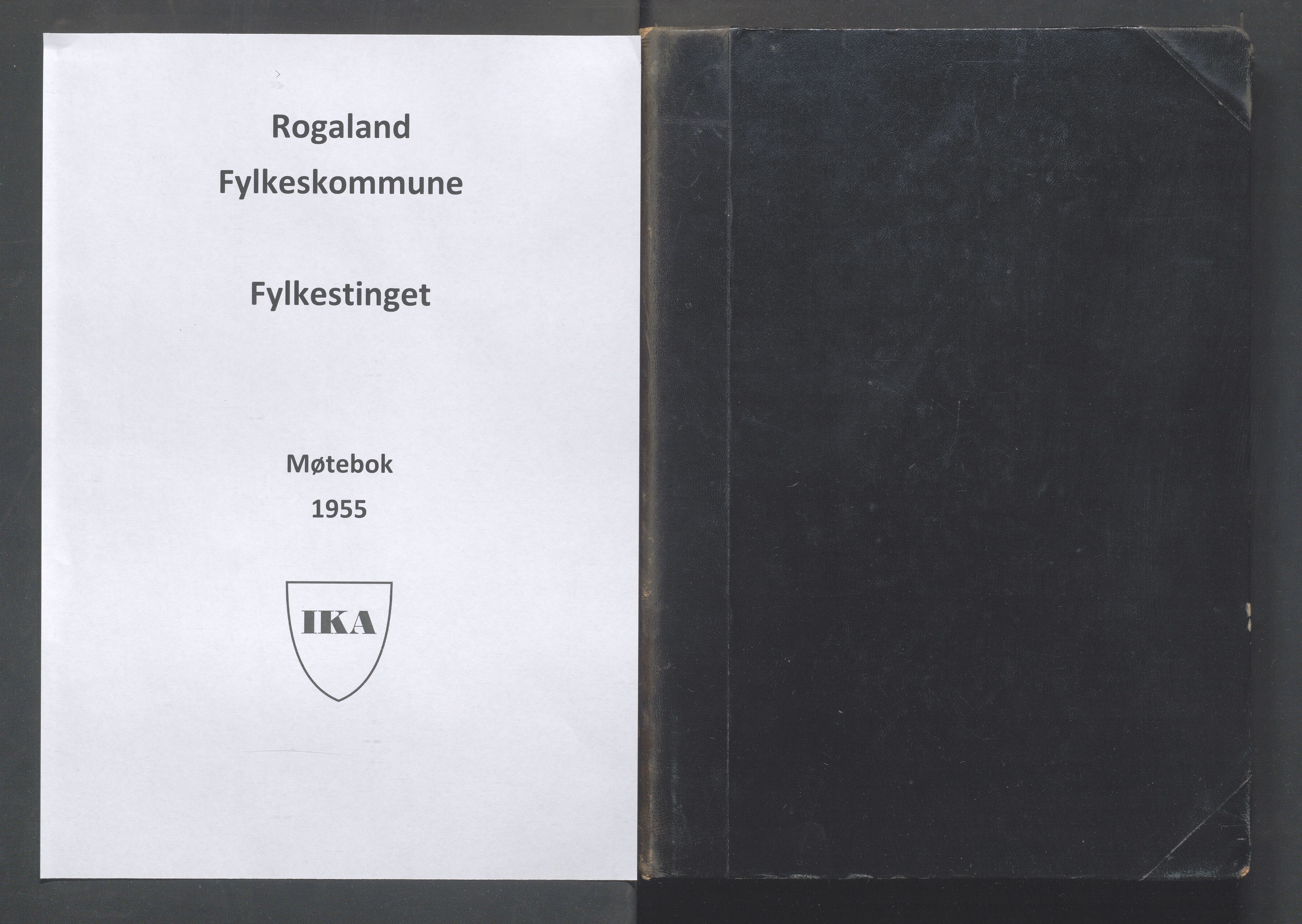 Rogaland fylkeskommune - Fylkesrådmannen , IKAR/A-900/A/Aa/Aaa/L0074: Møtebok , 1955