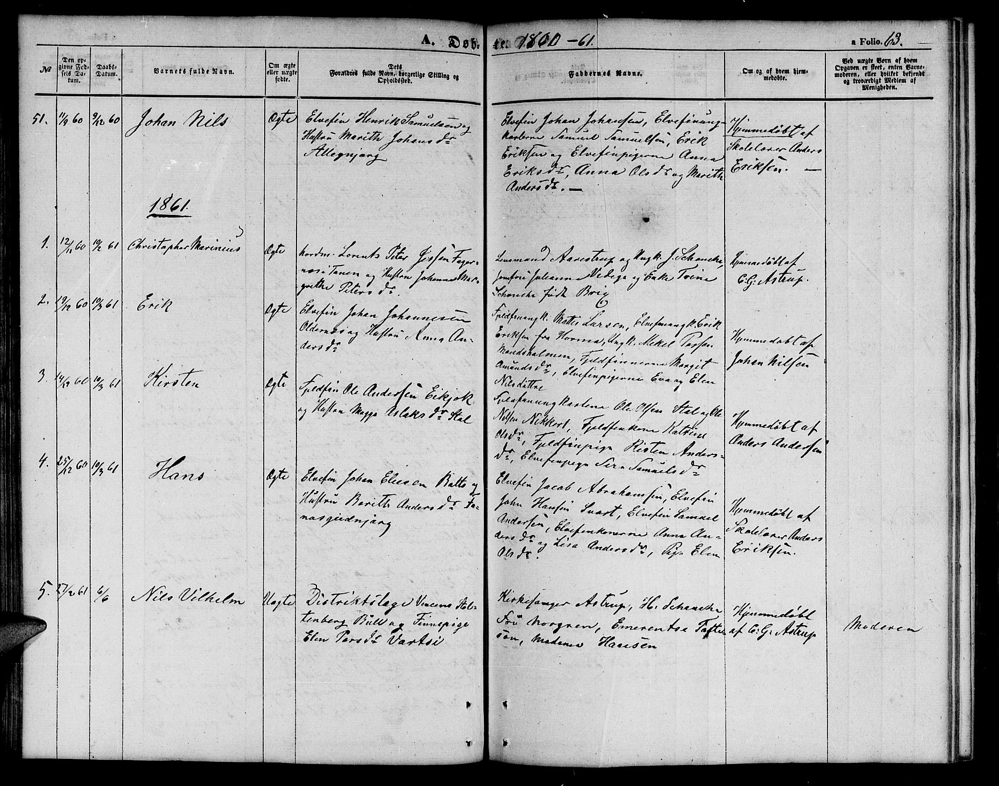 Tana sokneprestkontor, SATØ/S-1334/H/Hb/L0001klokker: Parish register (copy) no. 1 /1, 1853-1867, p. 63