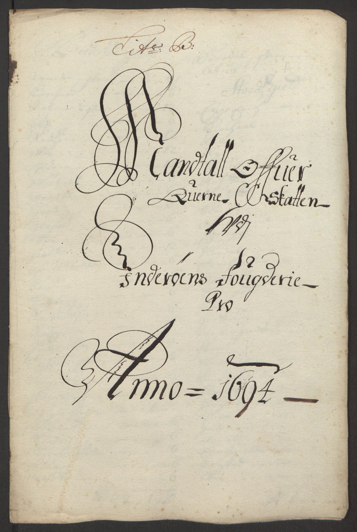 Rentekammeret inntil 1814, Reviderte regnskaper, Fogderegnskap, RA/EA-4092/R63/L4308: Fogderegnskap Inderøy, 1692-1694, p. 533