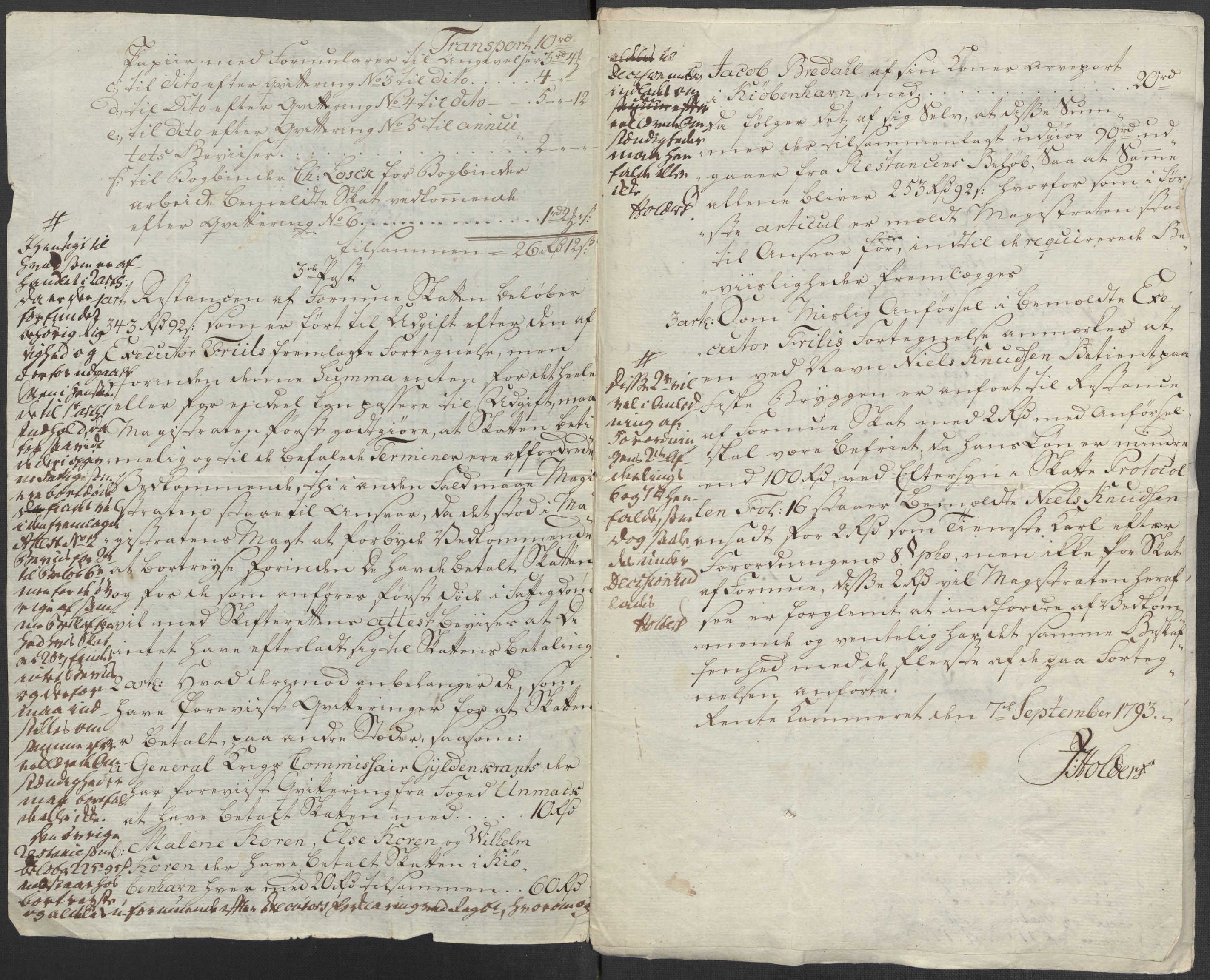 Rentekammeret inntil 1814, Reviderte regnskaper, Mindre regnskaper, RA/EA-4068/Rf/Rfe/L0002: Arendal. Bergen, 1789, p. 40