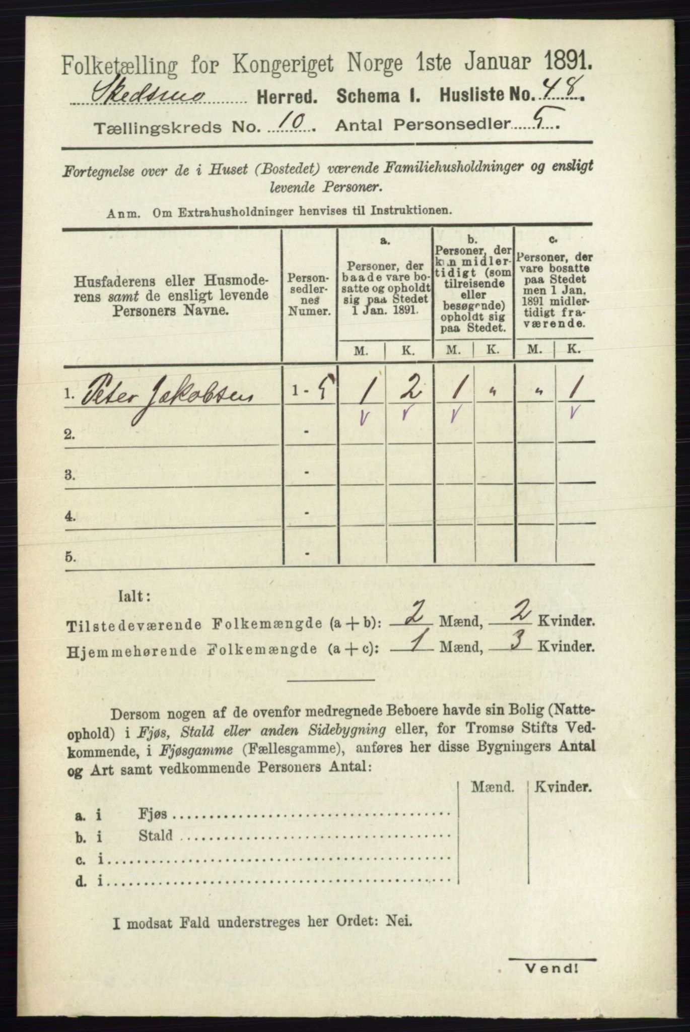 RA, 1891 census for 0231 Skedsmo, 1891, p. 5782