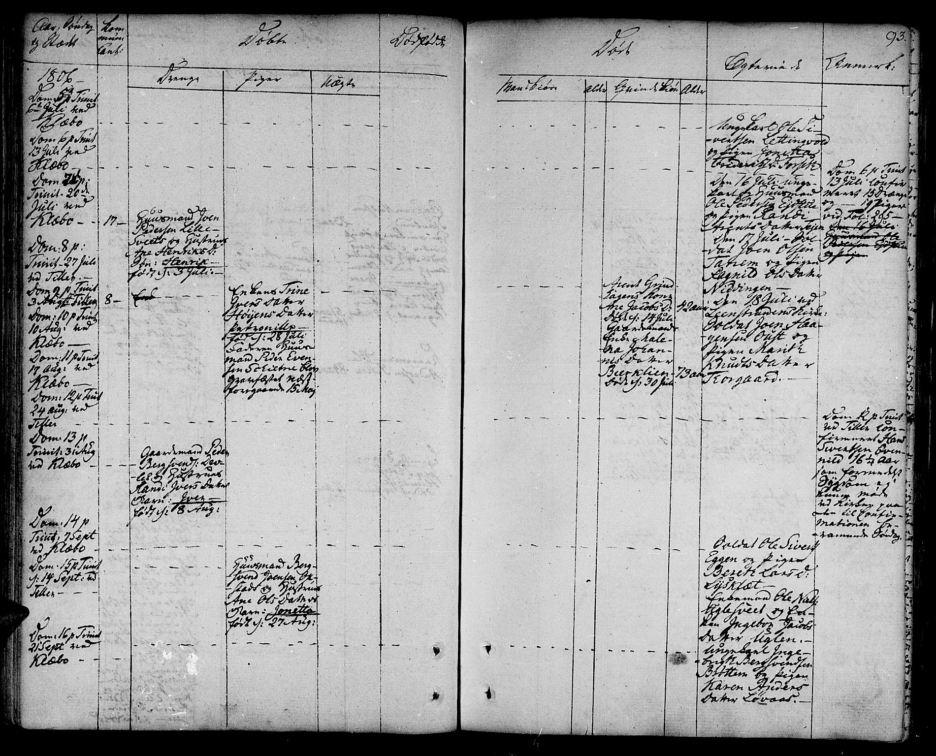 Ministerialprotokoller, klokkerbøker og fødselsregistre - Sør-Trøndelag, AV/SAT-A-1456/618/L0438: Parish register (official) no. 618A03, 1783-1815, p. 93