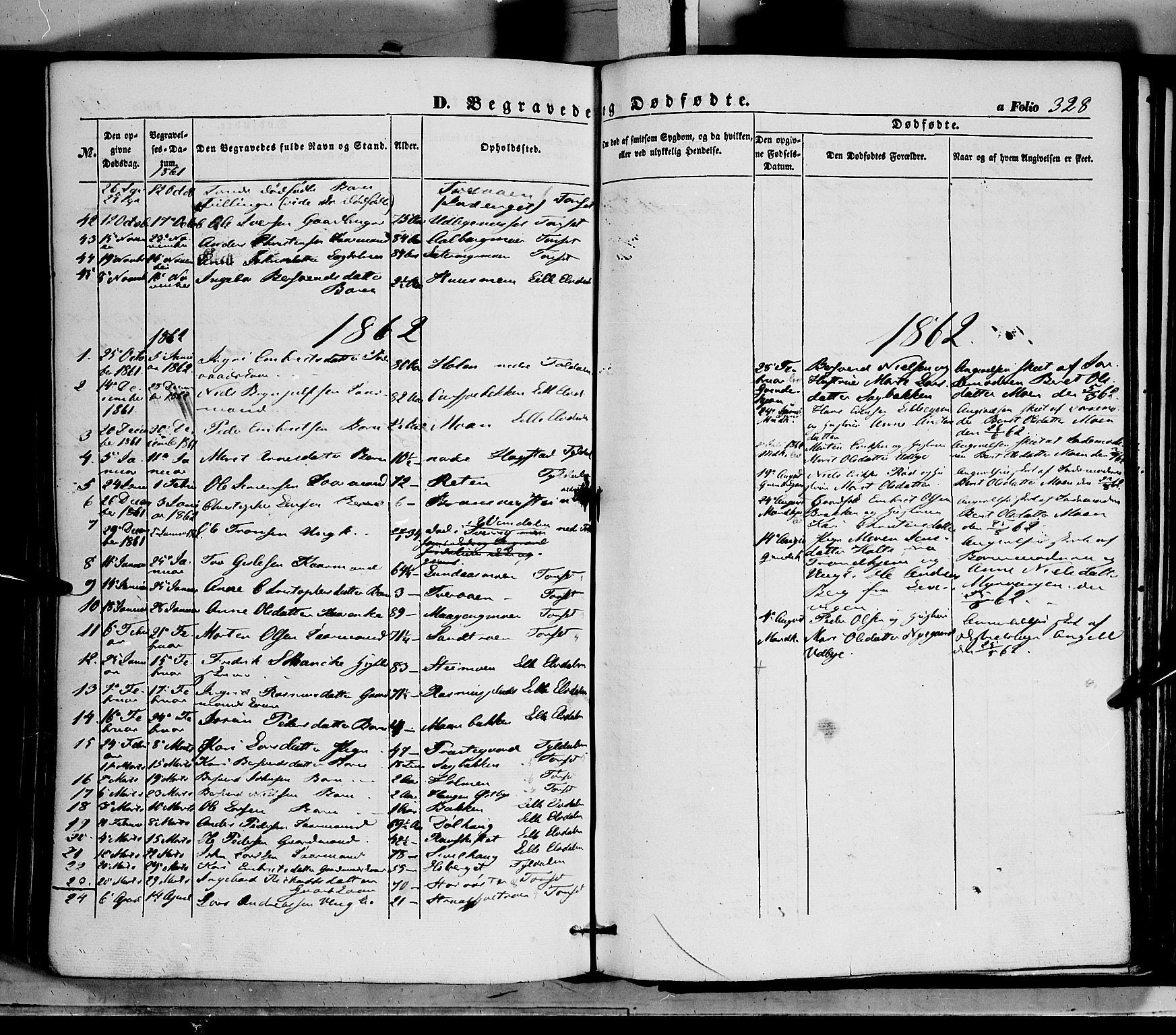 Tynset prestekontor, SAH/PREST-058/H/Ha/Haa/L0020: Parish register (official) no. 20, 1848-1862, p. 328