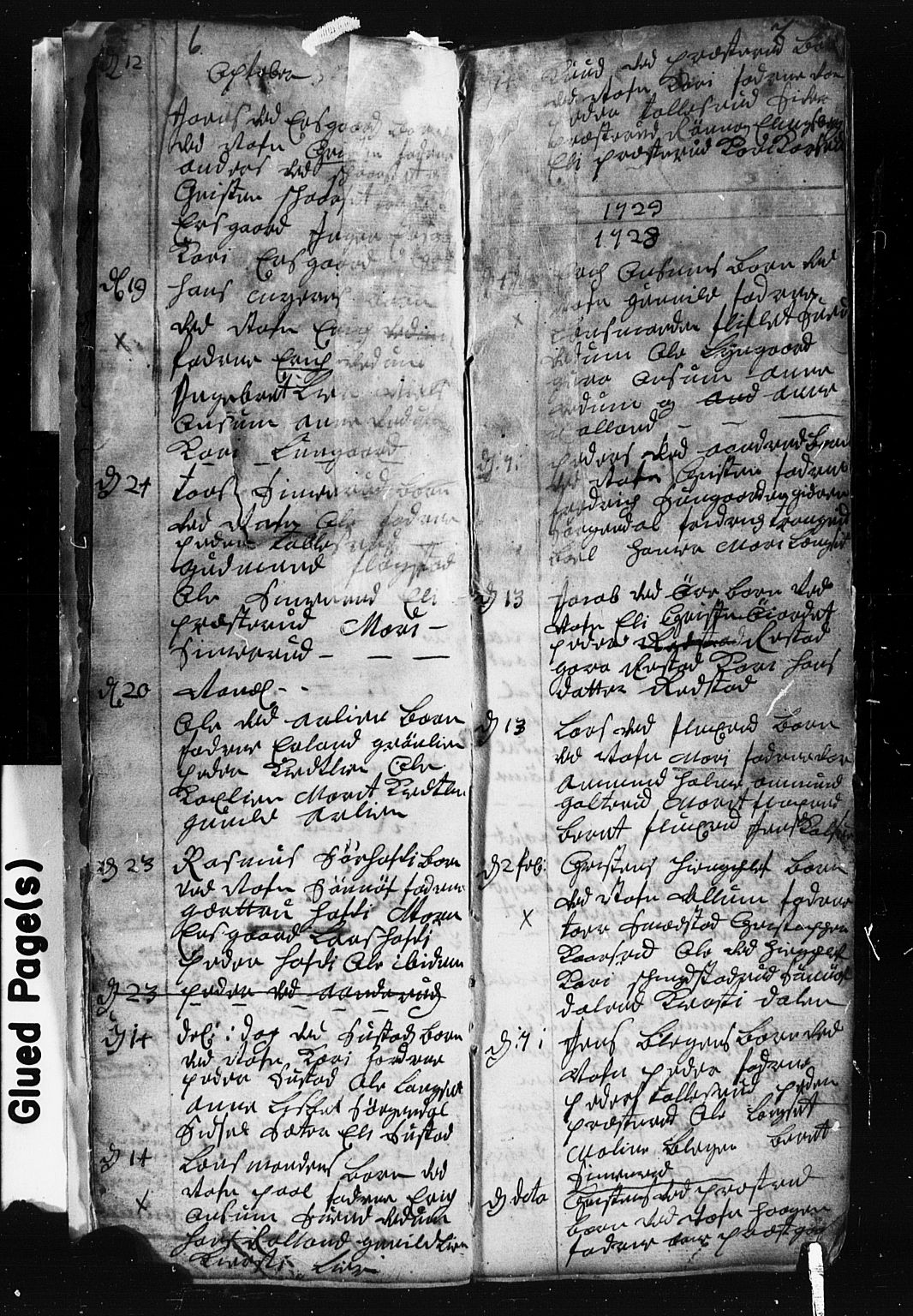 Fåberg prestekontor, SAH/PREST-086/H/Ha/Hab/L0001: Parish register (copy) no. 1, 1727-1767, p. 6-7