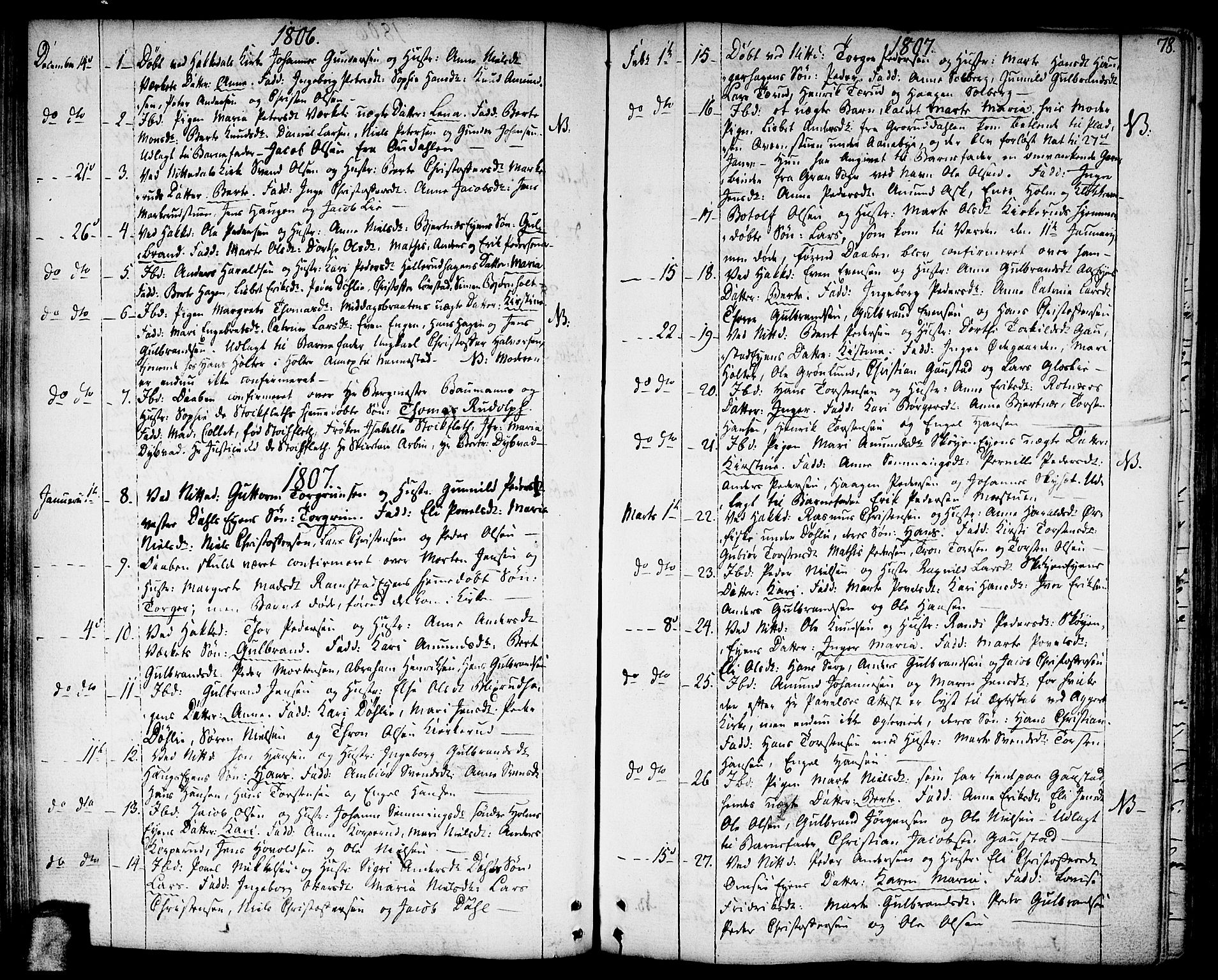 Nittedal prestekontor Kirkebøker, SAO/A-10365a/F/Fa/L0002: Parish register (official) no. I 2, 1779-1814, p. 78