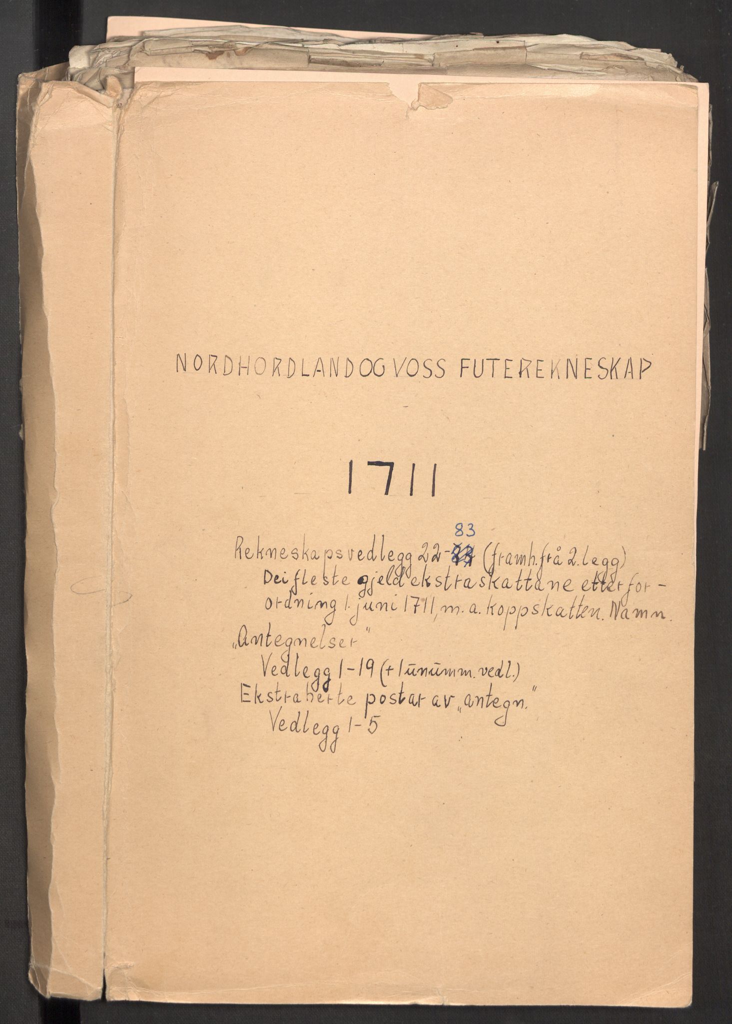 Rentekammeret inntil 1814, Reviderte regnskaper, Fogderegnskap, RA/EA-4092/R51/L3192: Fogderegnskap Nordhordland og Voss, 1711, p. 197