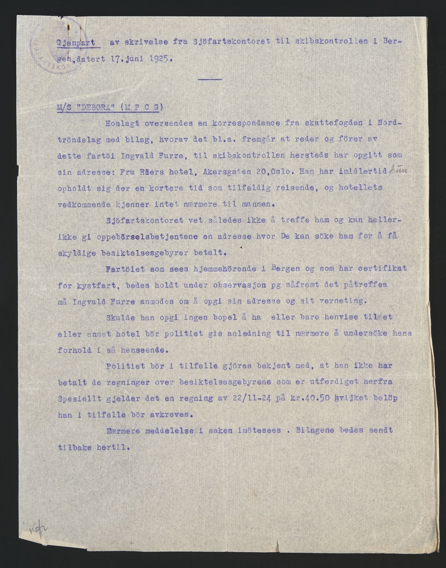 Sjøfartsdirektoratet med forløpere, skipsmapper slettede skip, AV/RA-S-4998/F/Fa/L0235: --, 1847-1930, p. 29