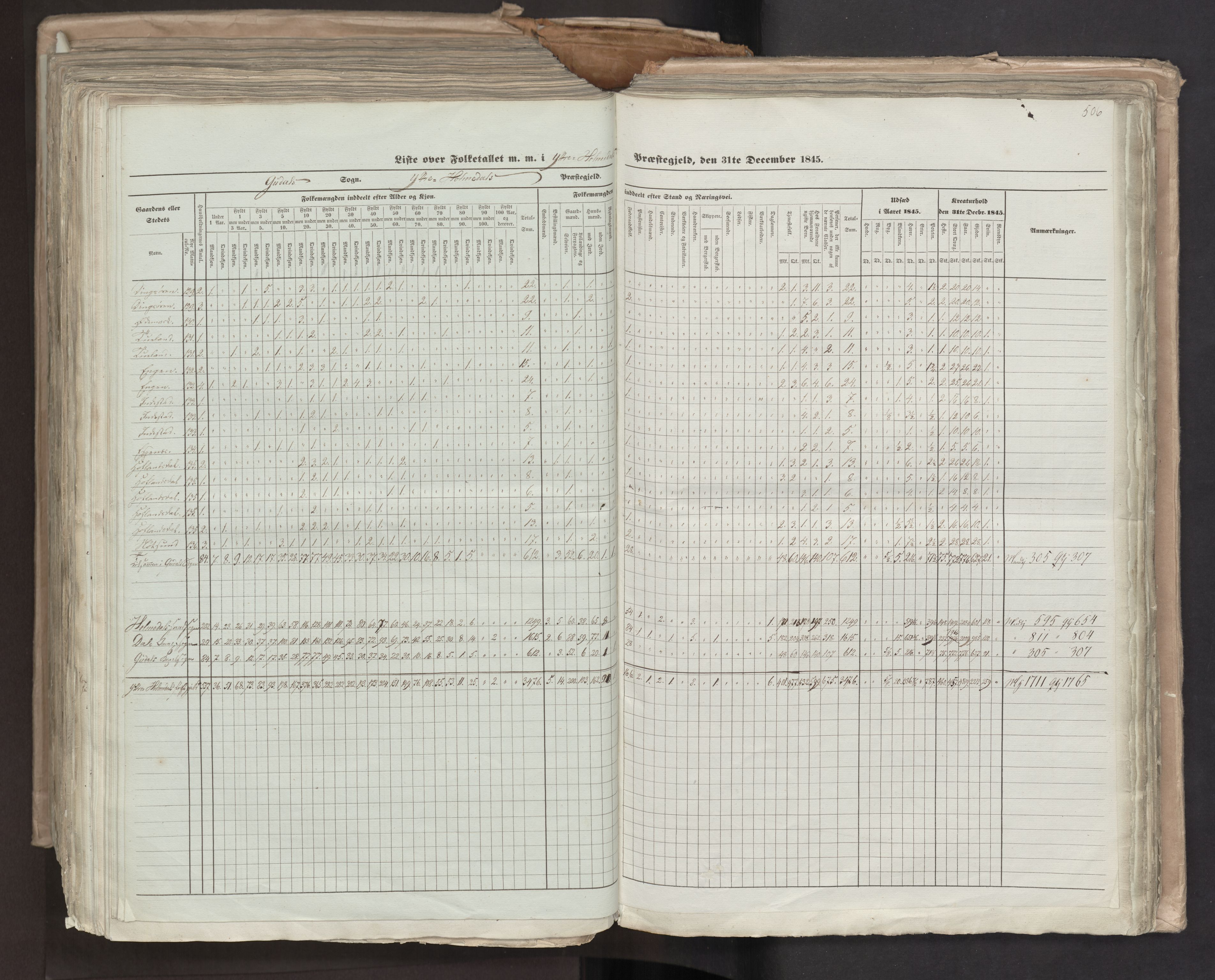 RA, Census 1845, vol. 7: Søndre Bergenhus amt og Nordre Bergenhus amt, 1845, p. 506