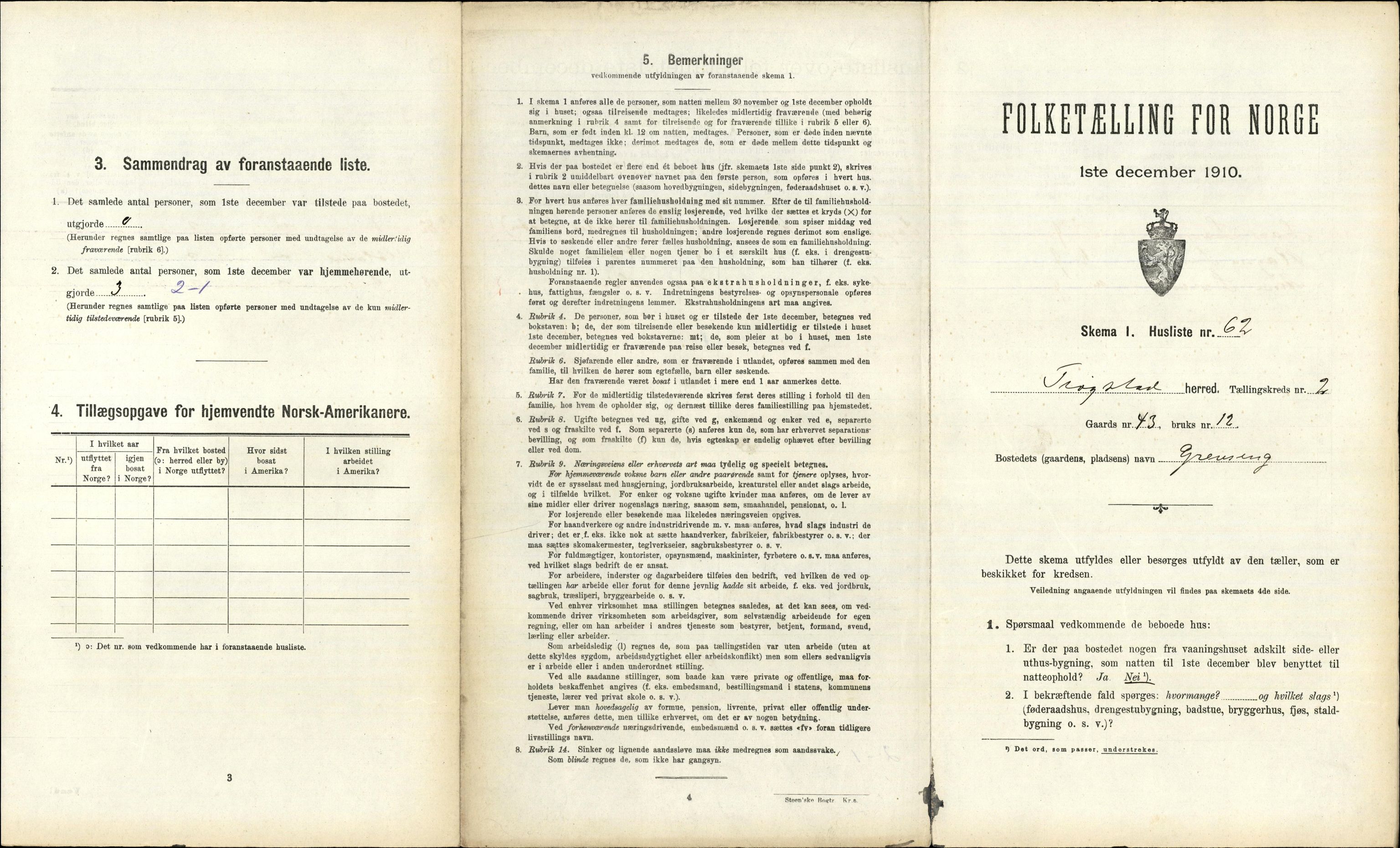 RA, 1910 census for Trøgstad, 1910, p. 273