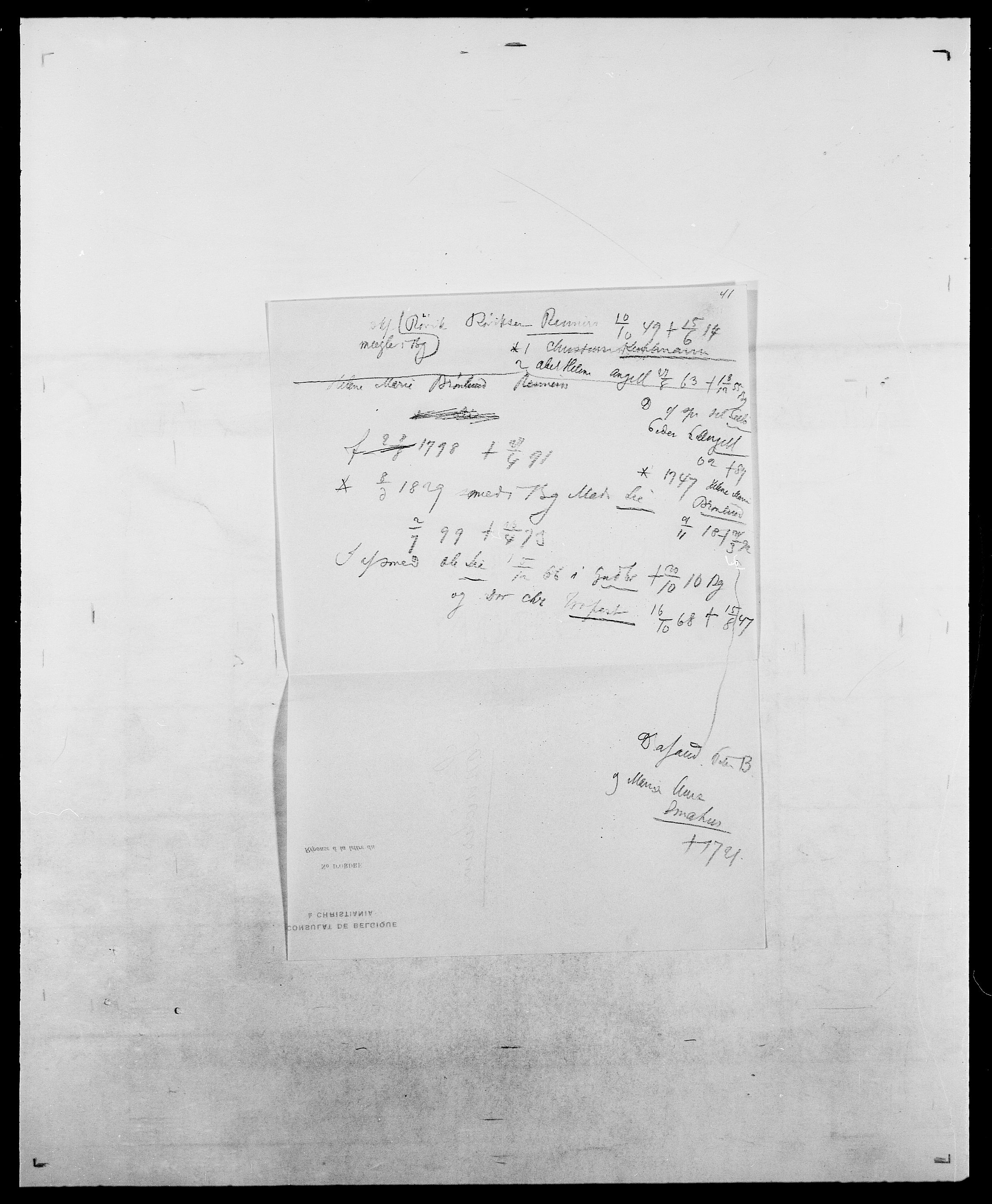 Delgobe, Charles Antoine - samling, AV/SAO-PAO-0038/D/Da/L0038: Svanenskjold - Thornsohn, p. 191