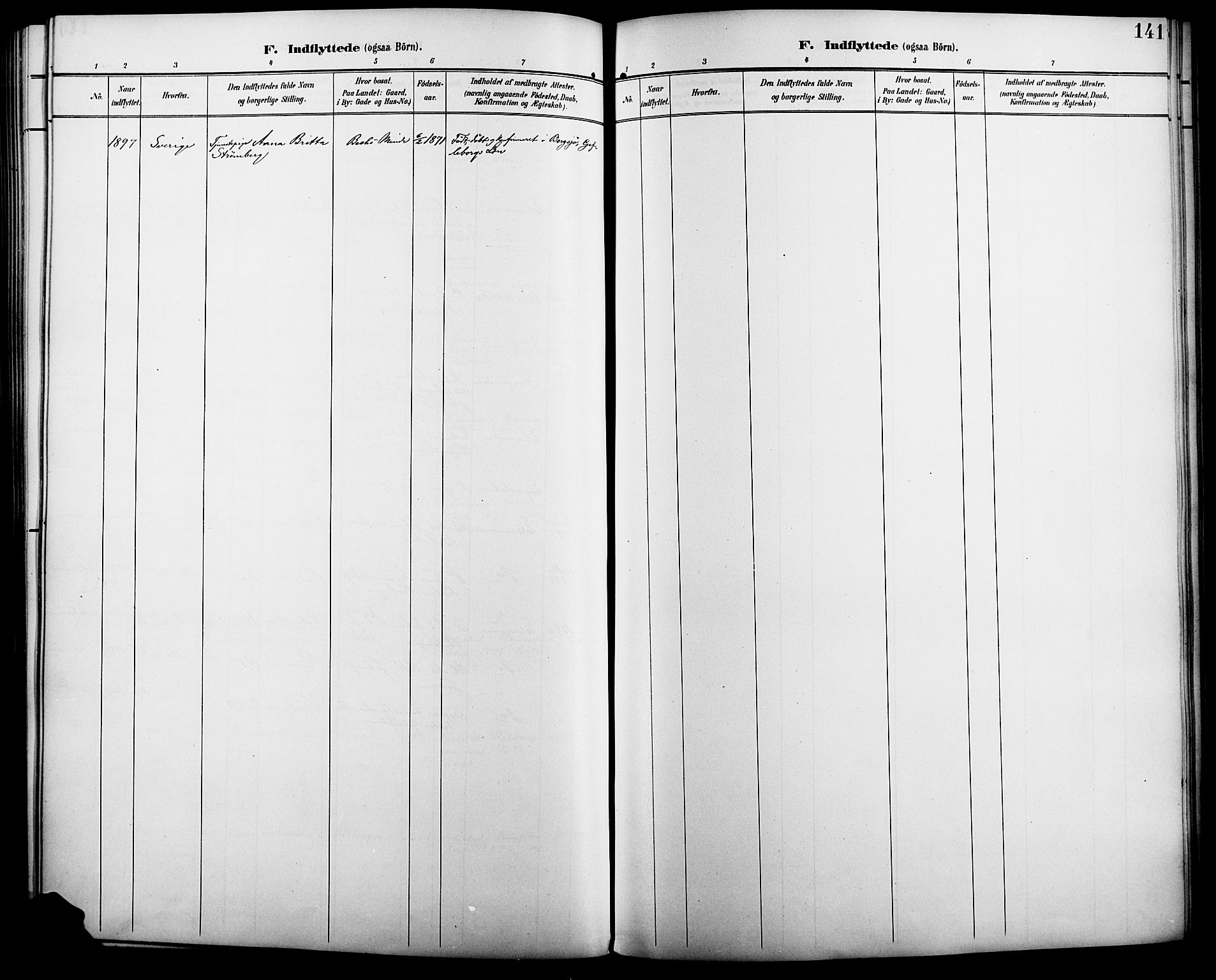 Åmot prestekontor, Hedmark, AV/SAH-PREST-056/H/Ha/Haa/L0011: Parish register (official) no. 11, 1890-1897, p. 141