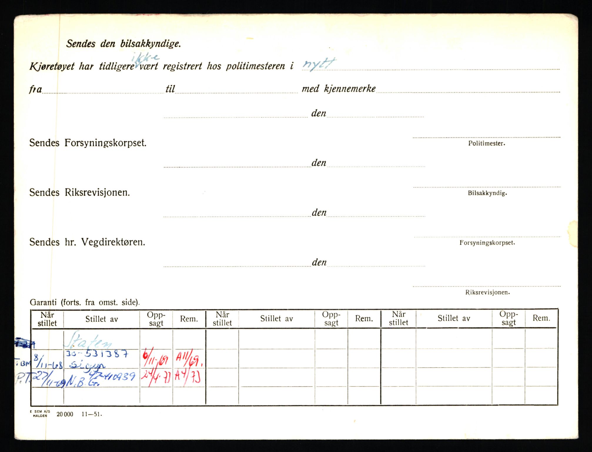 Stavanger trafikkstasjon, AV/SAST-A-101942/0/F/L0020: L-11000 - L-11499, 1930-1971, p. 4