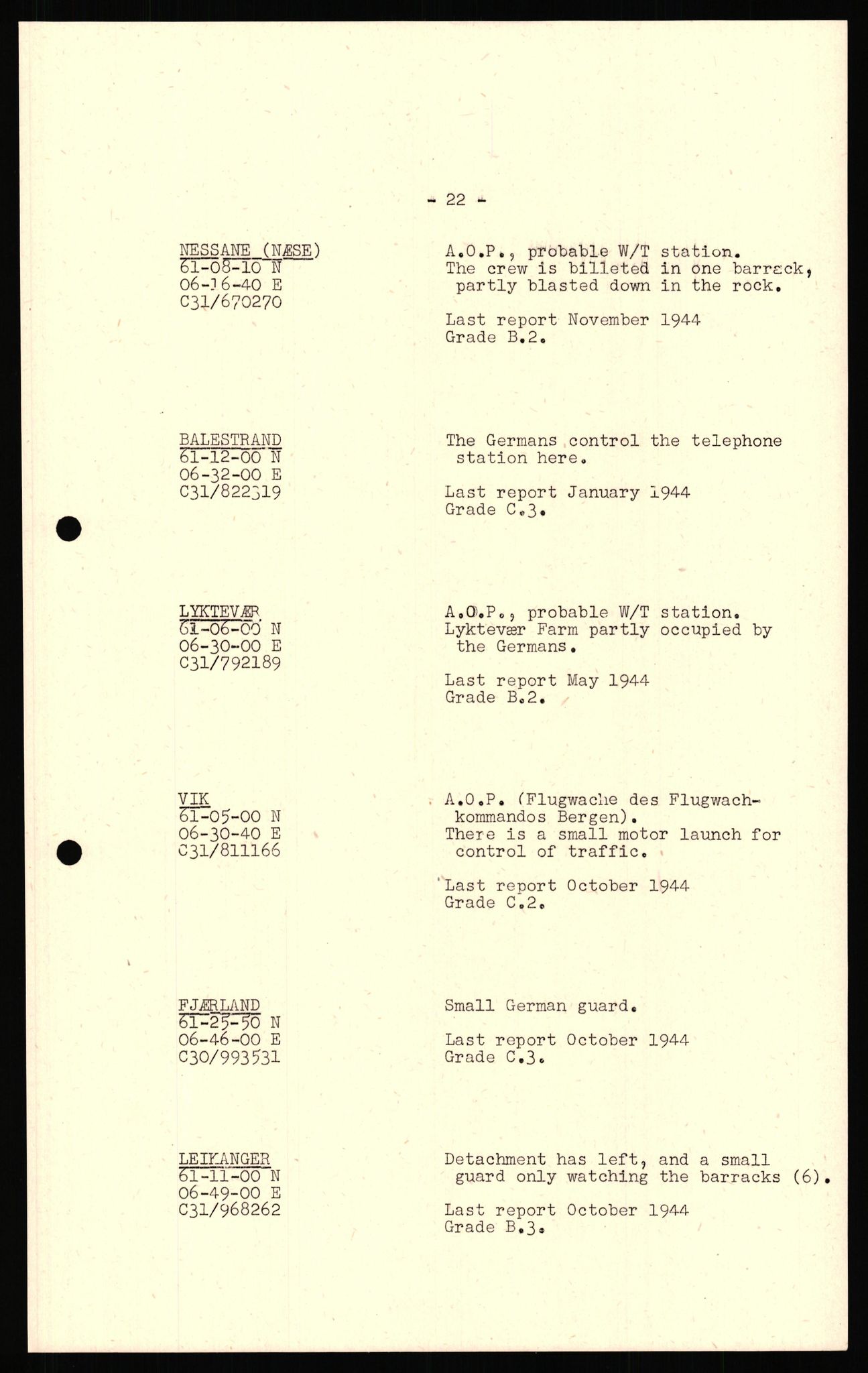 Forsvaret, Forsvarets overkommando II, AV/RA-RAFA-3915/D/Dd/L0017: Sogn og Fjordane / Hordaland, 1943-1945, p. 36