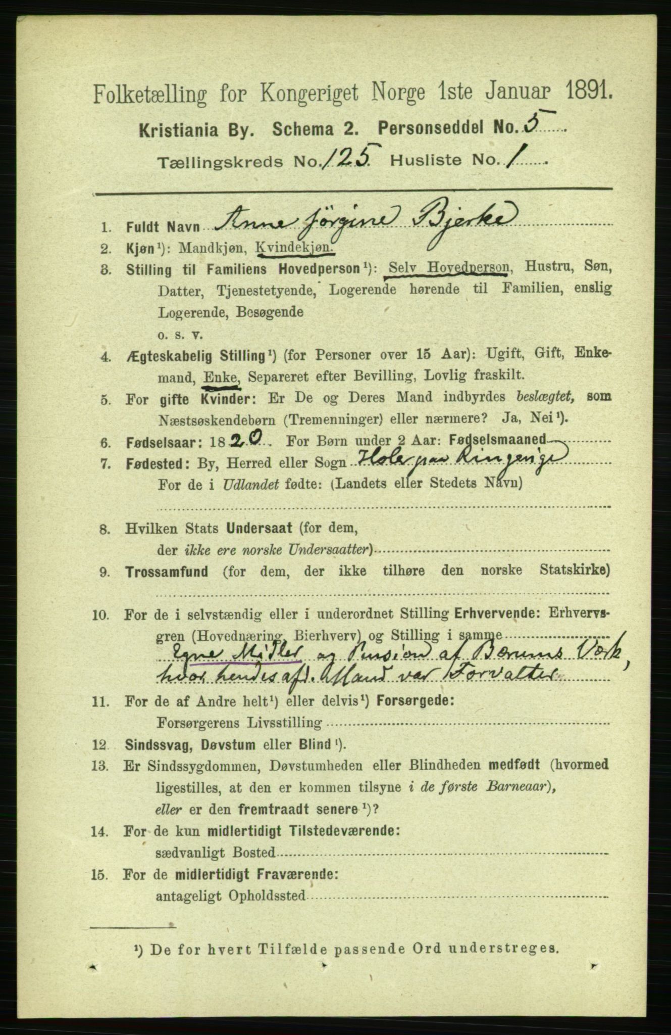 RA, 1891 census for 0301 Kristiania, 1891, p. 66370