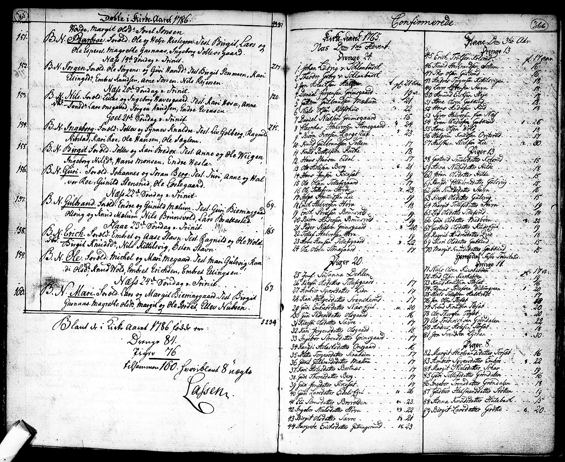 Nes kirkebøker, SAKO/A-236/F/Fa/L0004: Parish register (official) no. 4, 1764-1786, p. 365-366