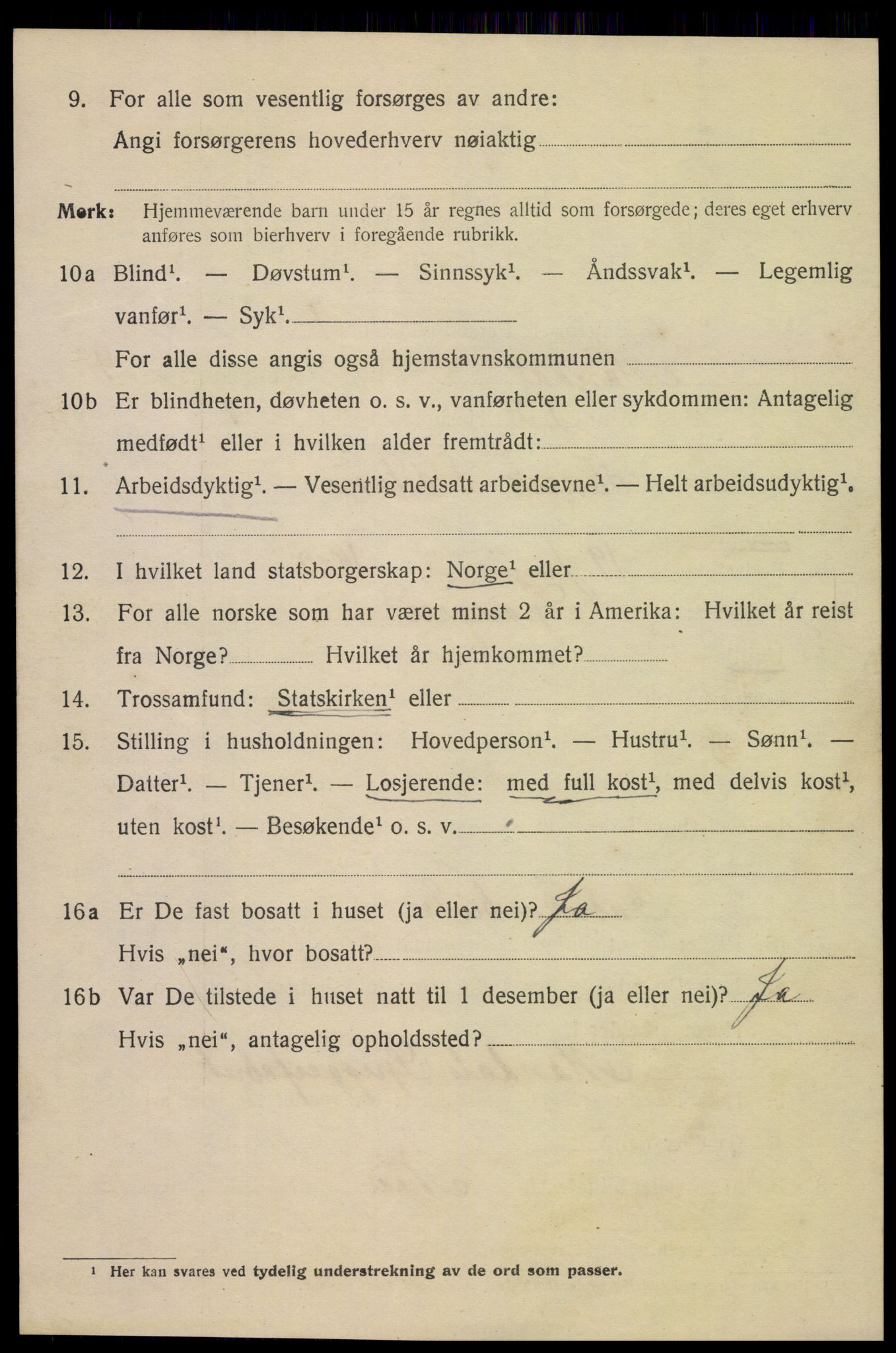 SAK, 1920 census for Mandal, 1920, p. 7248