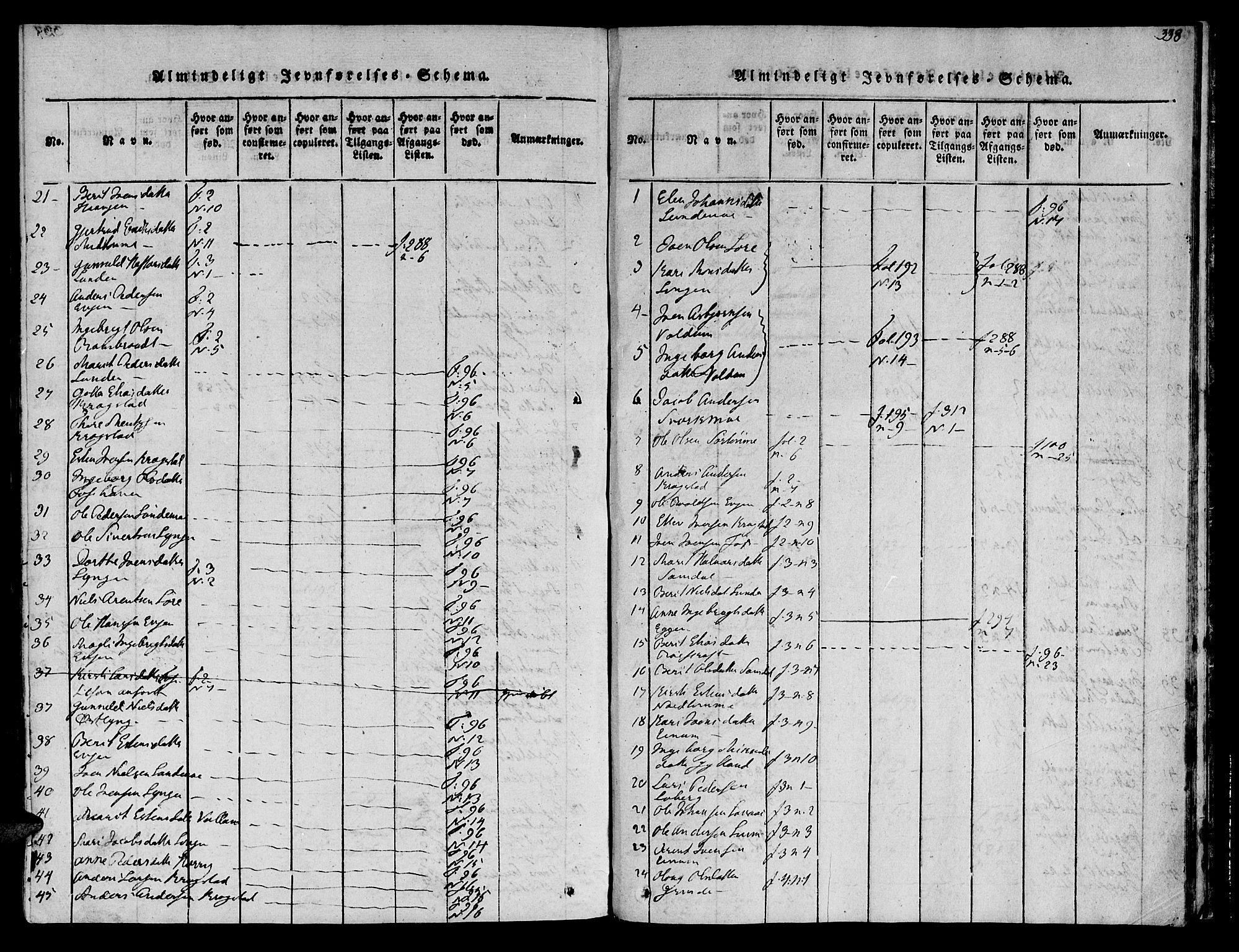 Ministerialprotokoller, klokkerbøker og fødselsregistre - Sør-Trøndelag, SAT/A-1456/692/L1102: Parish register (official) no. 692A02, 1816-1842, p. 338