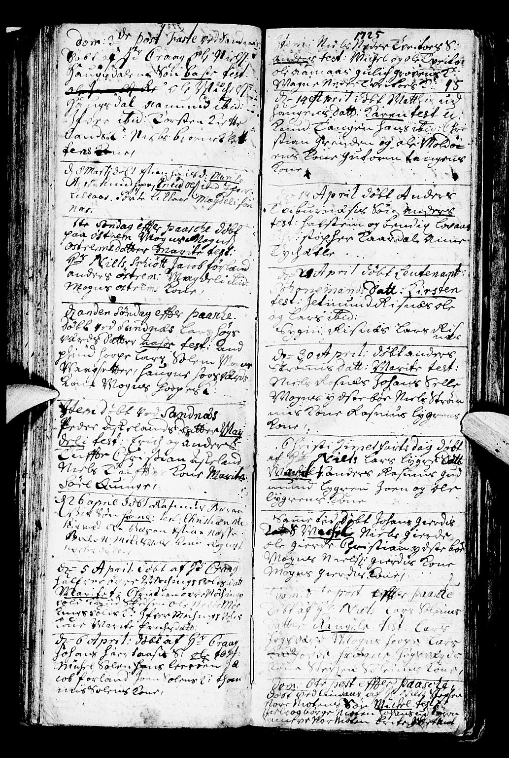 Lindås Sokneprestembete, AV/SAB-A-76701/H/Haa/Haaa/L0001: Parish register (official) no. A 1, 1699-1746, p. 95