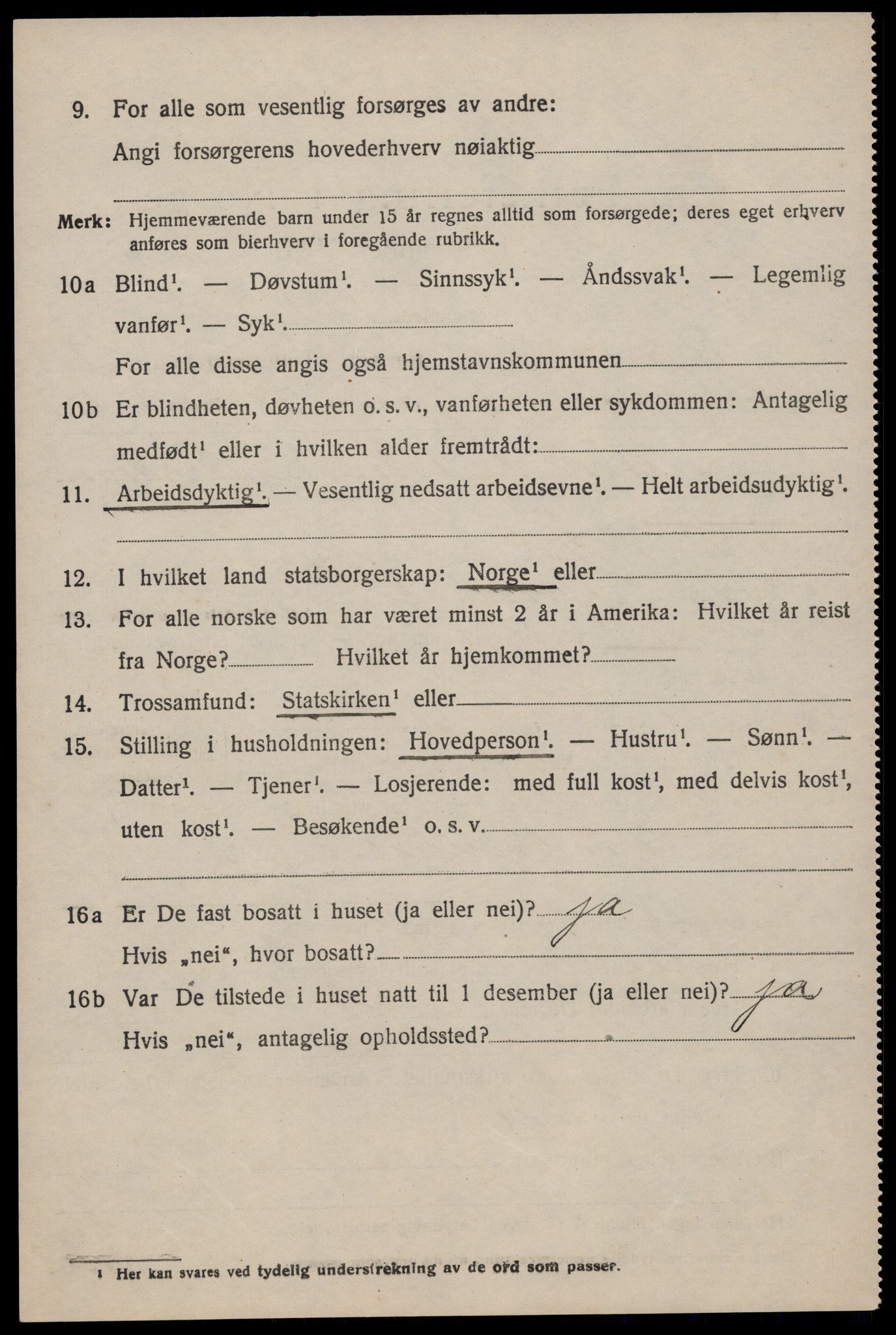 SAKO, 1920 census for Hjartdal, 1920, p. 2521