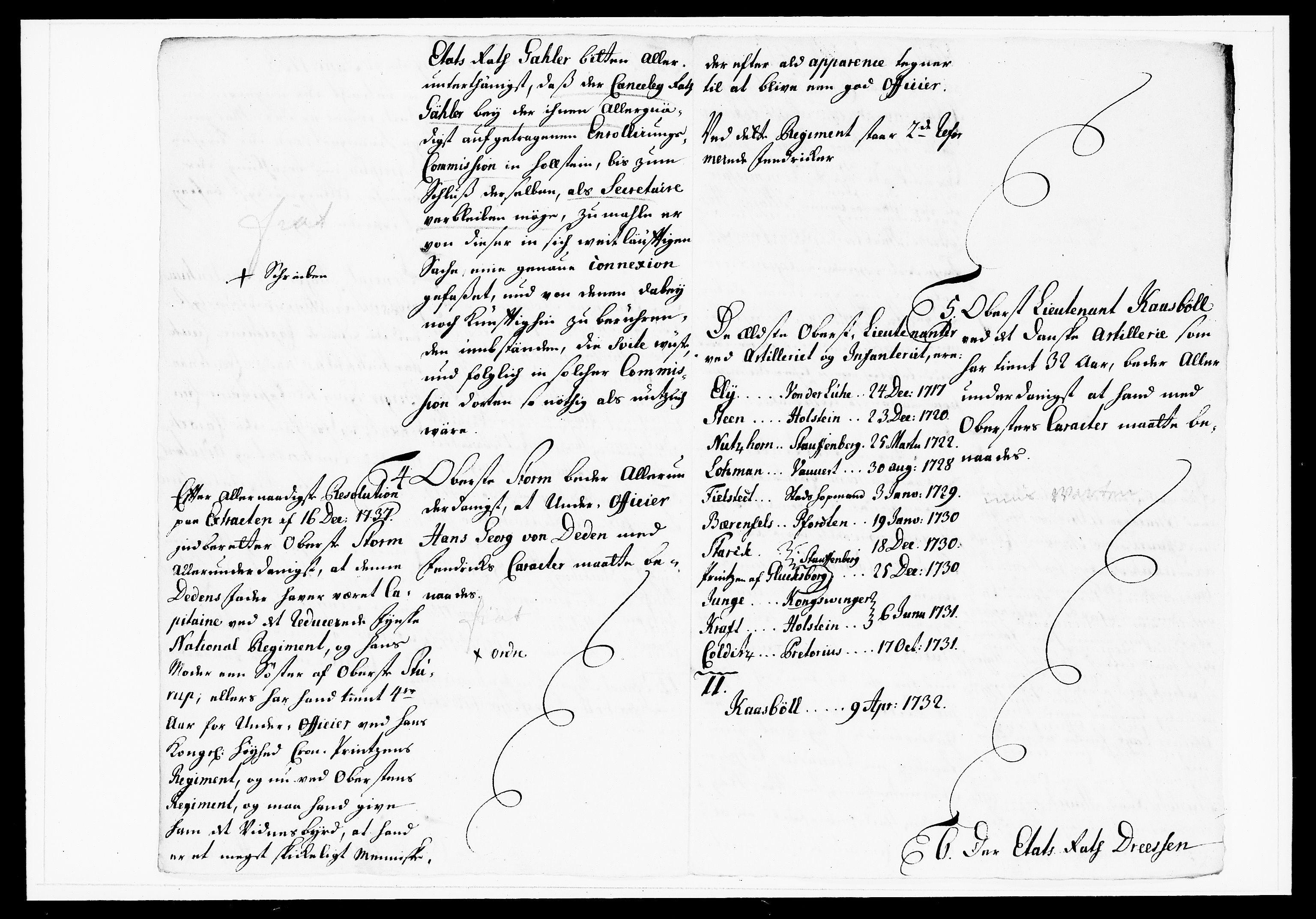 Krigskollegiet, Krigskancelliet, DRA/A-0006/-/1143-1150: Refererede sager, 1738, p. 33