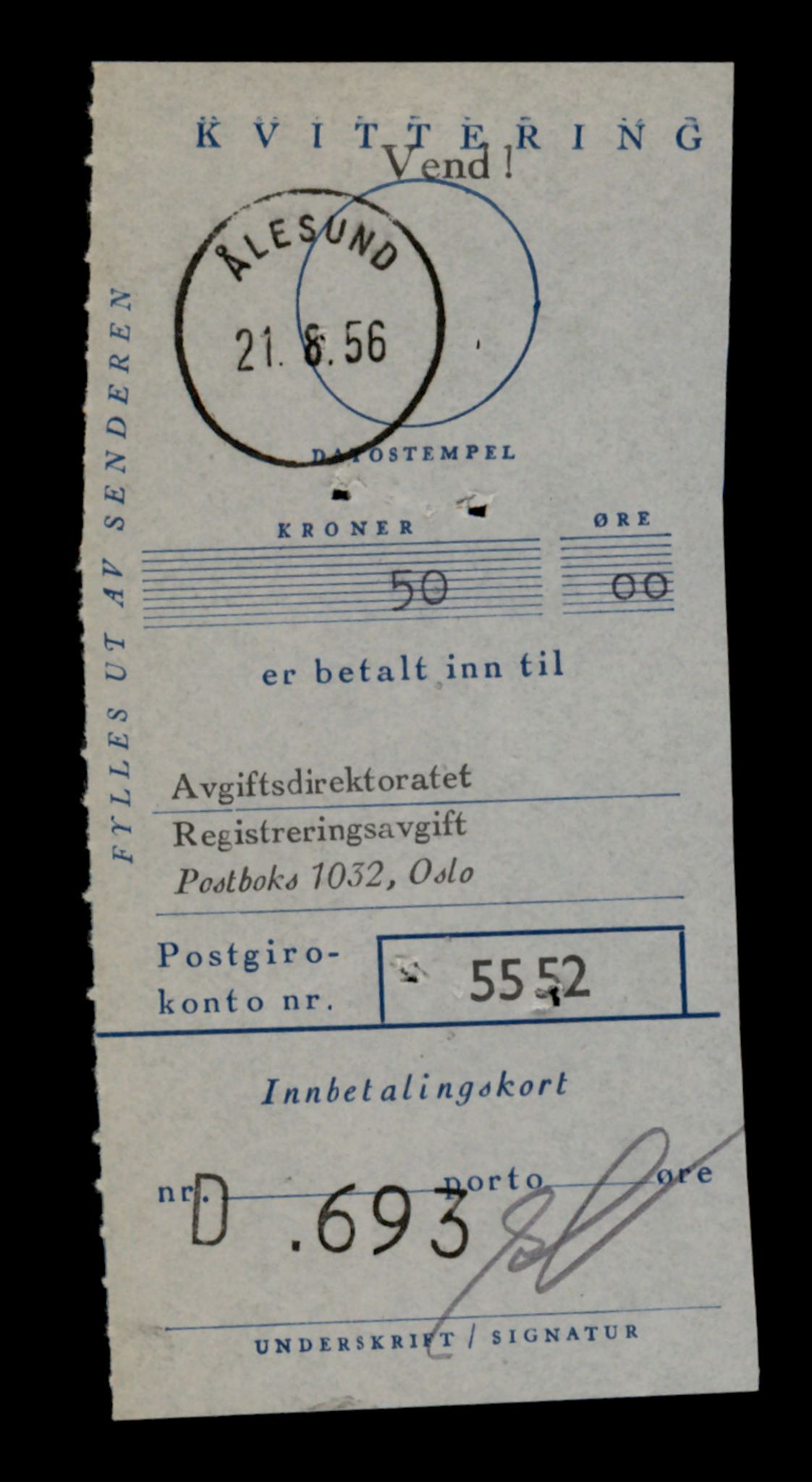 Møre og Romsdal vegkontor - Ålesund trafikkstasjon, AV/SAT-A-4099/F/Fe/L0029: Registreringskort for kjøretøy T 11430 - T 11619, 1927-1998, p. 289