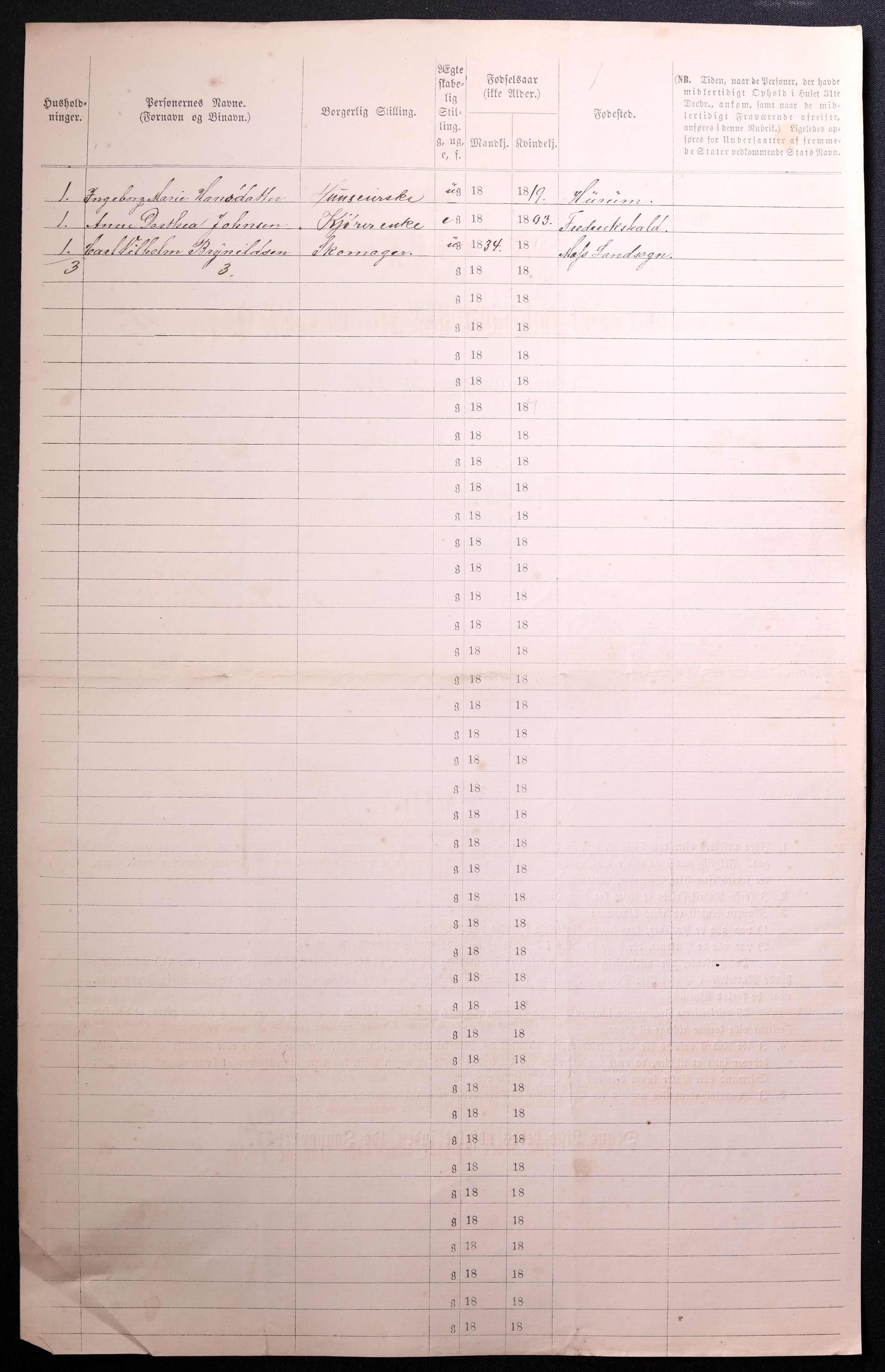 RA, 1870 census for 0104 Moss, 1870, p. 614