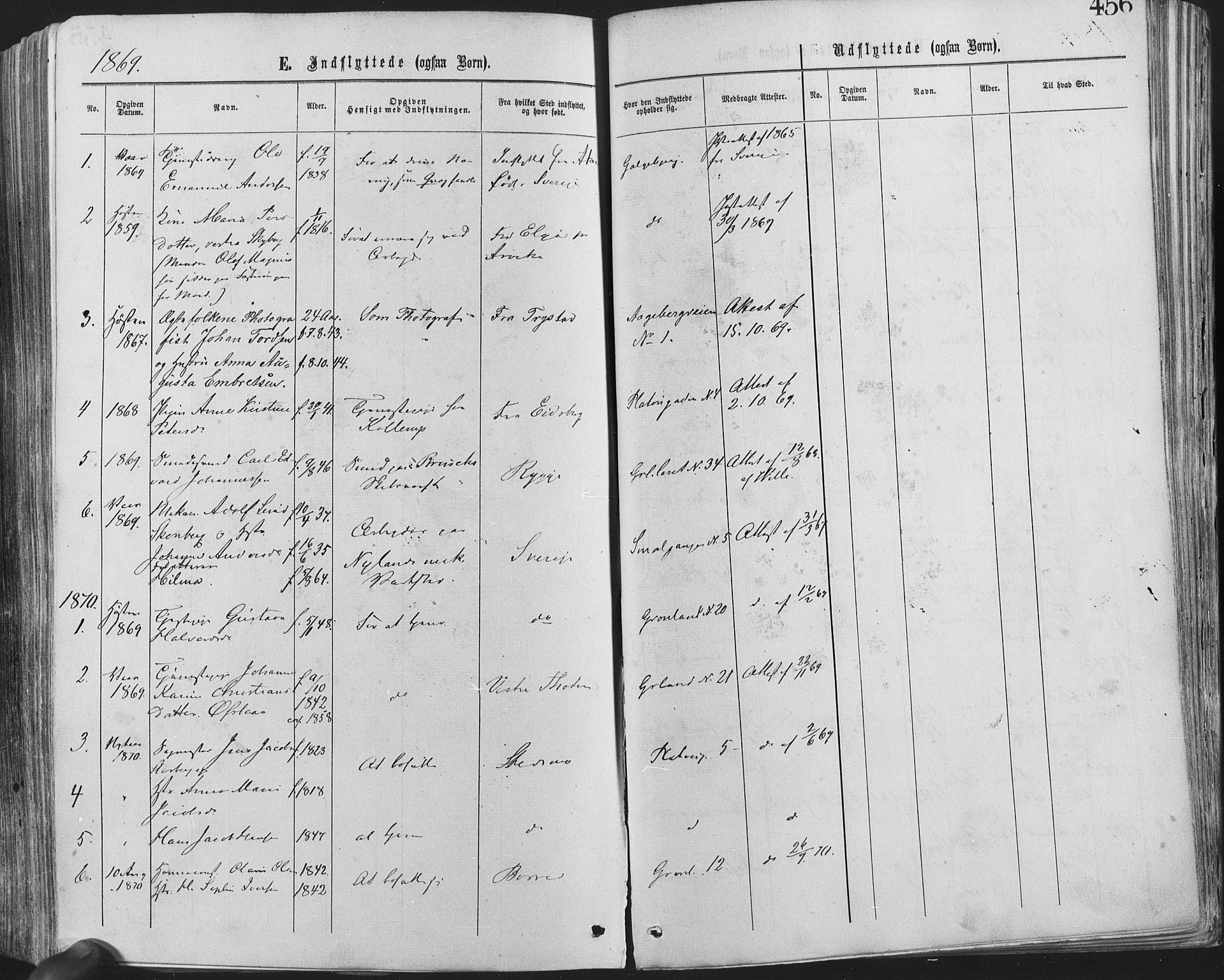Grønland prestekontor Kirkebøker, SAO/A-10848/F/Fa/L0004: Parish register (official) no. 4, 1869-1880, p. 456