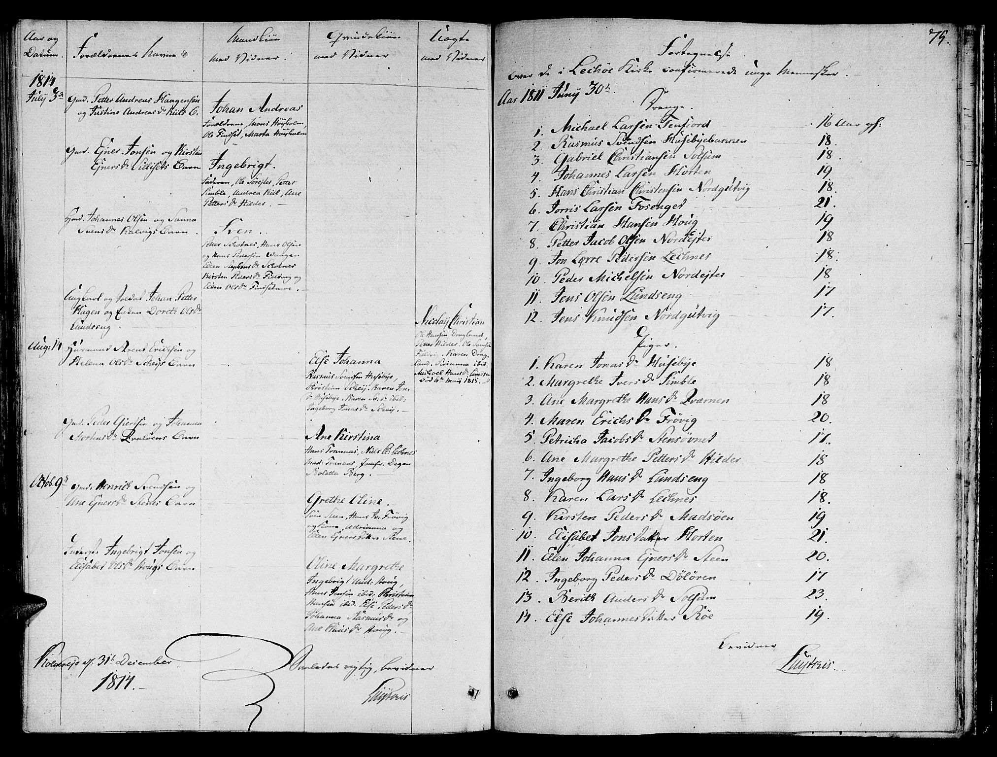 Ministerialprotokoller, klokkerbøker og fødselsregistre - Nord-Trøndelag, SAT/A-1458/780/L0633: Parish register (official) no. 780A02 /2, 1806-1814, p. 75