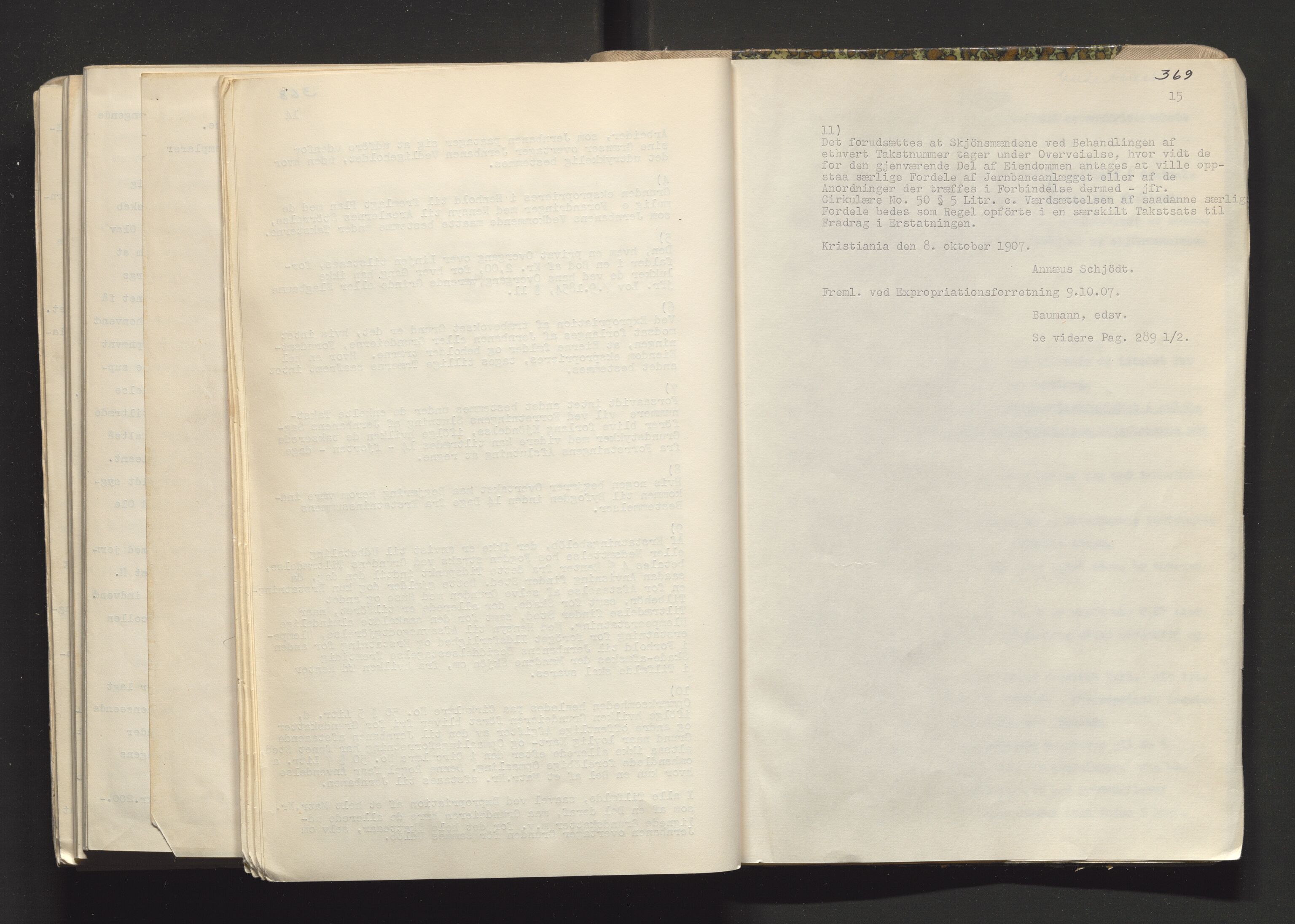 Norges Statsbaner Drammen distrikt (NSB), AV/SAKO-A-30/Y/Yc/L0005: Takster Vestfoldbanen strekningen Drammen-Horten samt Drammen stasjons utvidelse , 1877-1910, p. 369