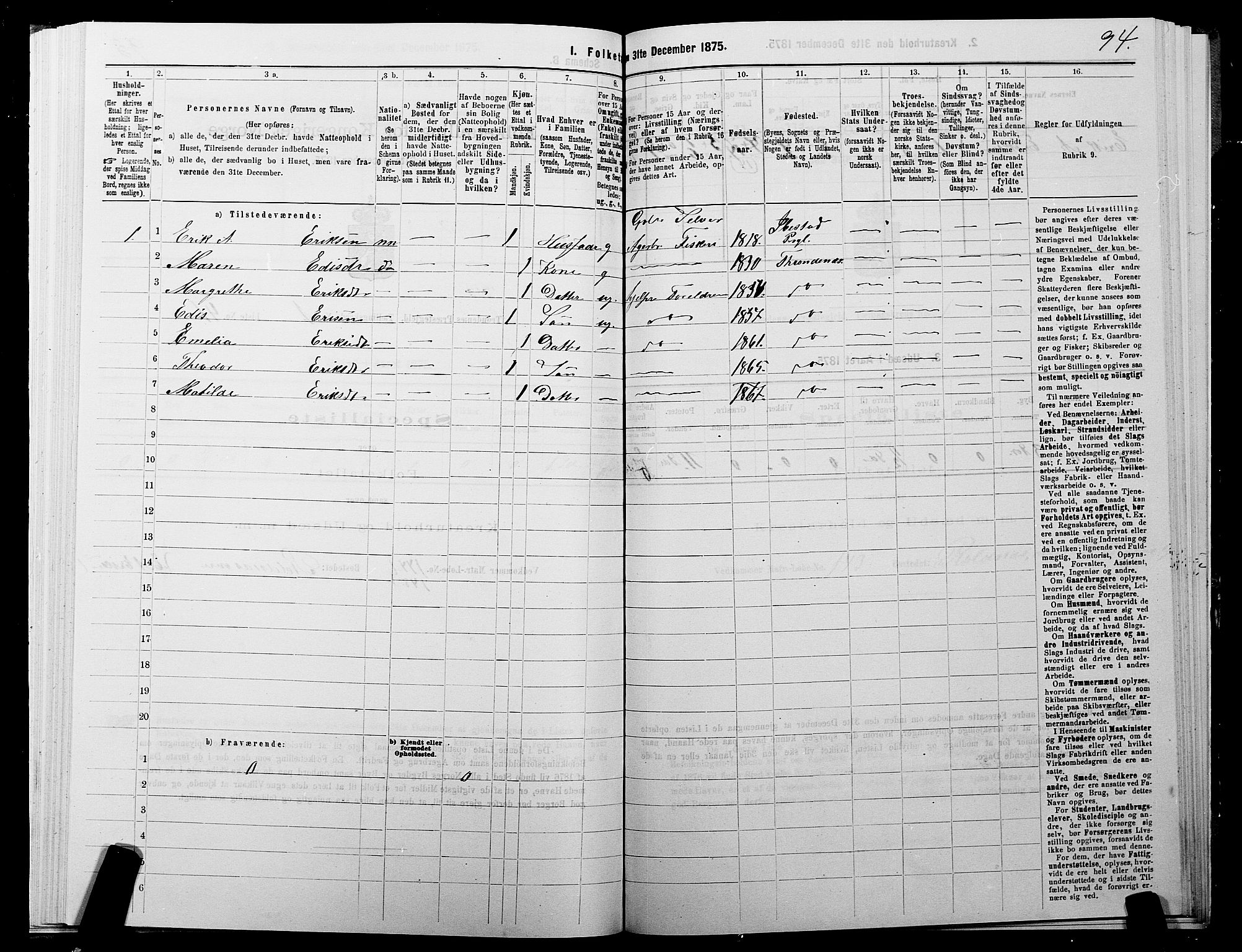 SATØ, 1875 census for 1914P Trondenes, 1875, p. 1094