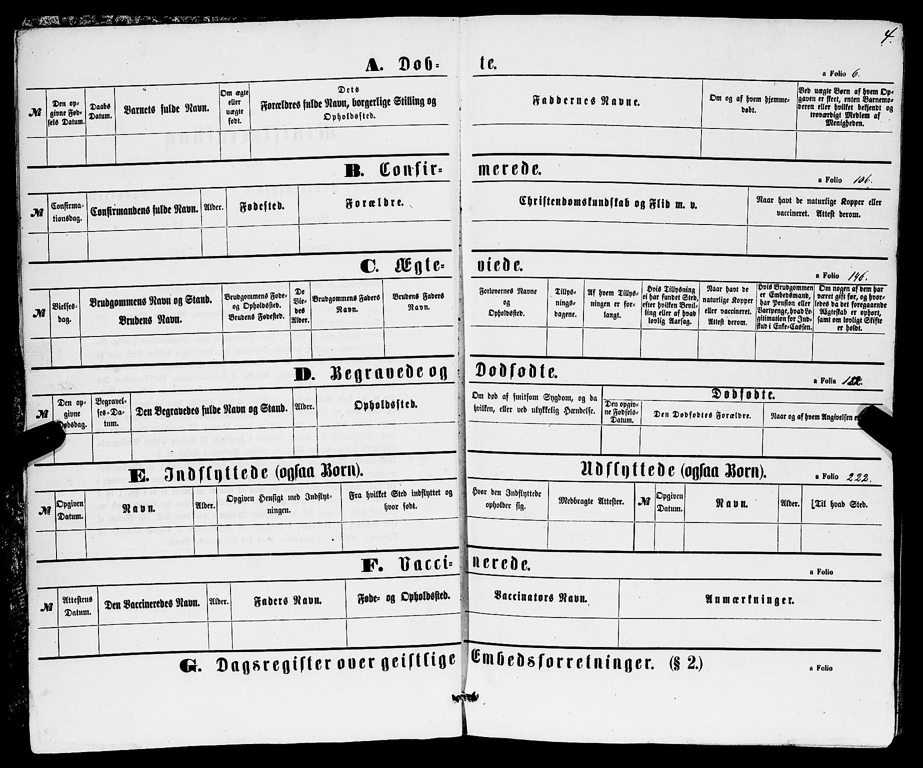 Sveio Sokneprestembete, AV/SAB-A-78501/H/Hab: Parish register (copy) no. B 1, 1864-1886, p. 4